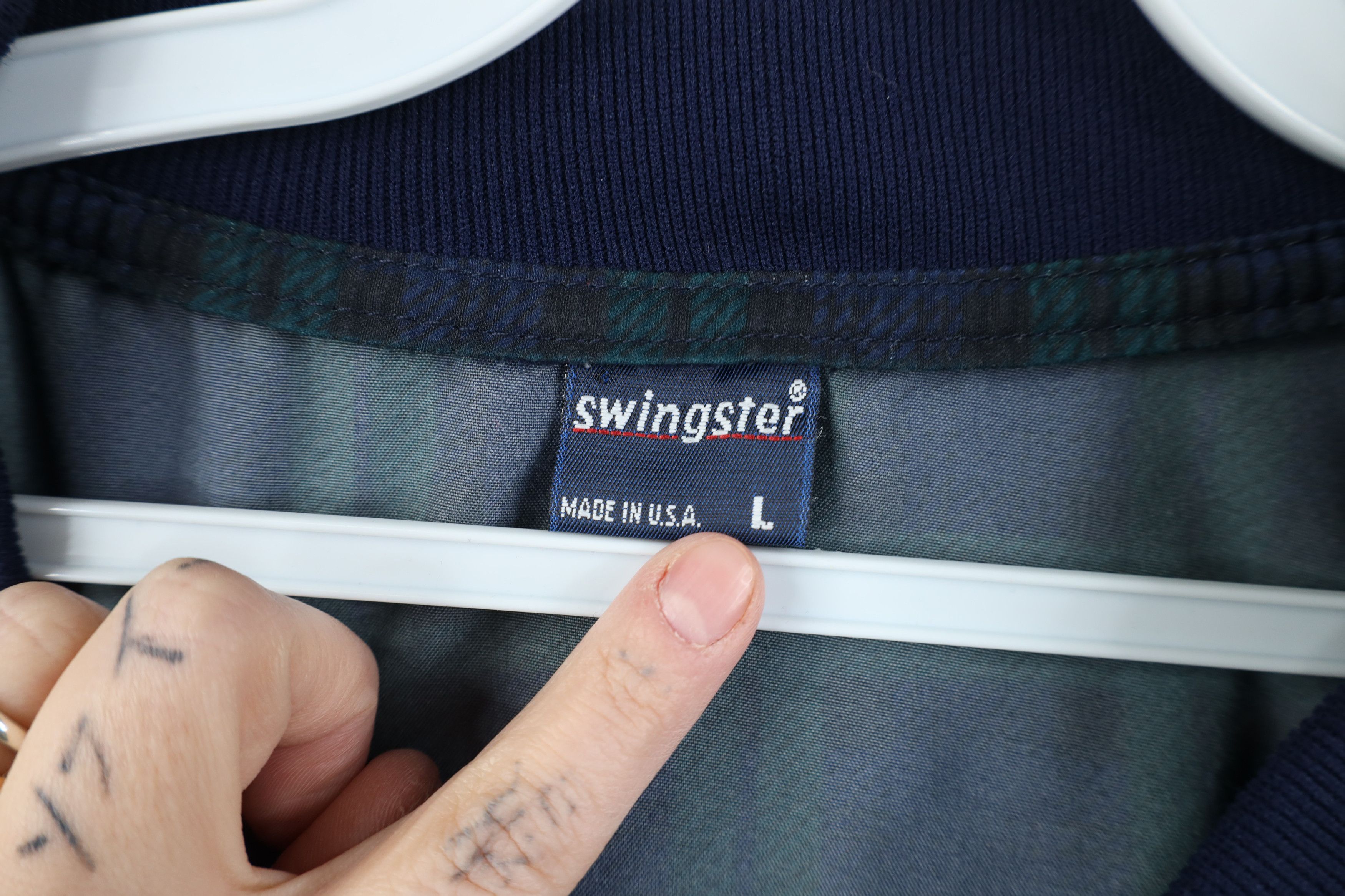 Vintage Vintage 90s Saturn Car Pullover Windbreaker Jacket Plaid USA Size US L / EU 52-54 / 3 - 7 Thumbnail