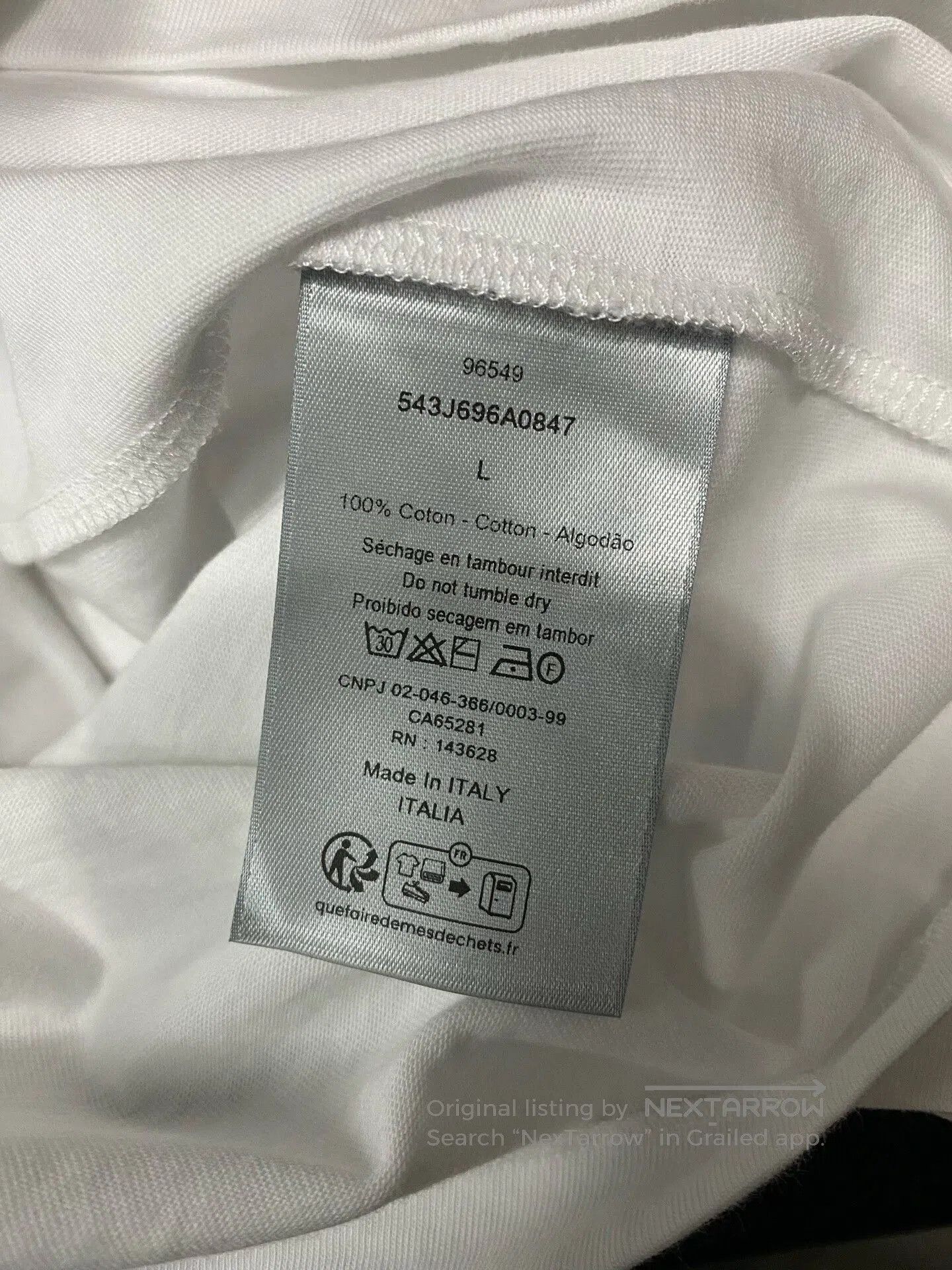 Other Dior White Short Sleeve T-Shirt. Size US L / EU 52-54 / 3 - 7 Thumbnail