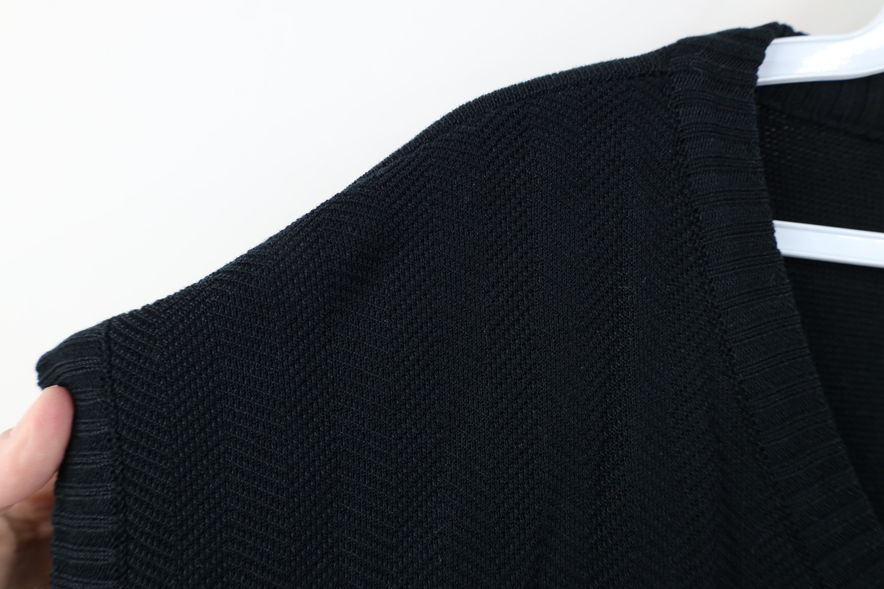 Vintage Vintage 90s Streetwear Blank Herringbone Knit Sweater Vest Size US XXL / EU 58 / 5 - 6 Thumbnail