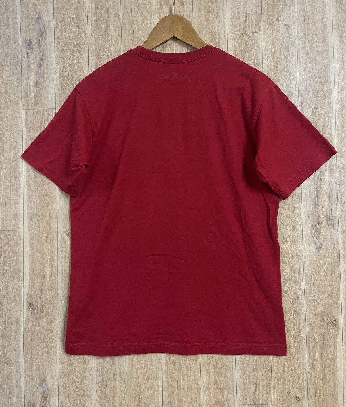 Japanese Brand × Keith Haring × Vintage Vintage Y2K Keith Haring Barking Dog Art M x Uniqlo Size US M / EU 48-50 / 2 - 10 Thumbnail