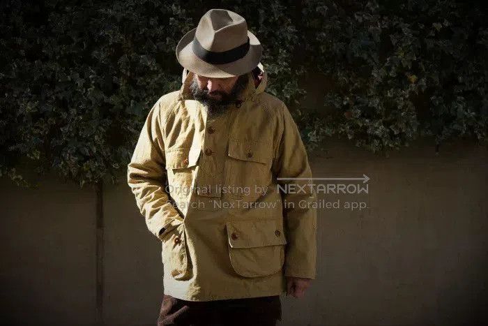 Freewheelers military canvas hooded windbreaker coat. Size US L / EU 52-54 / 3 - 4 Thumbnail