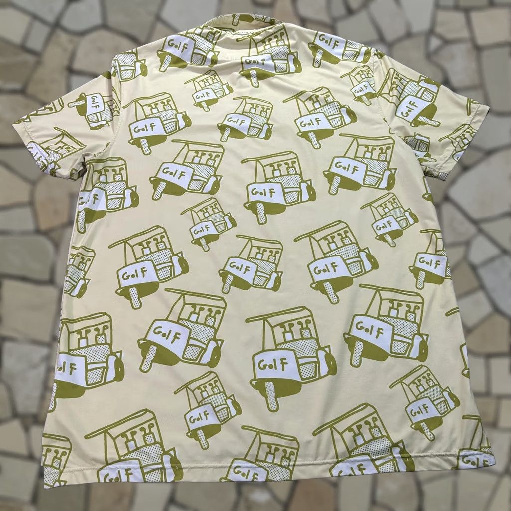 Vintage Sosik Polo Shirt Mens 2XL Yellow Golf All Over Print Performance Stretch Shirt Size US XXL / EU 58 / 5 - 1 Thumbnail