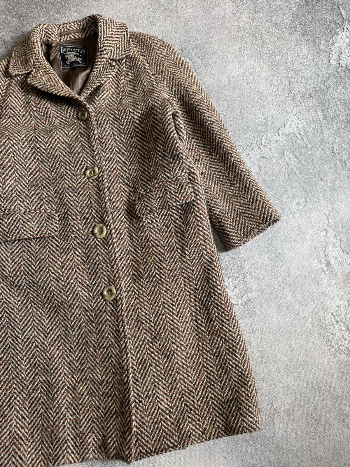 Burberry Burberry vintage retro wool long coat 🧥 jacket old money Size S / US 4 / IT 40 - 10 Thumbnail