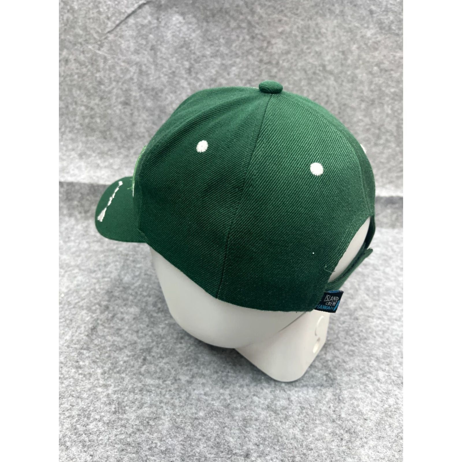 Vintage Island Crew Hawaii Hat Adult One Size Green 100% Polyester Beach Size ONE SIZE - 5 Thumbnail
