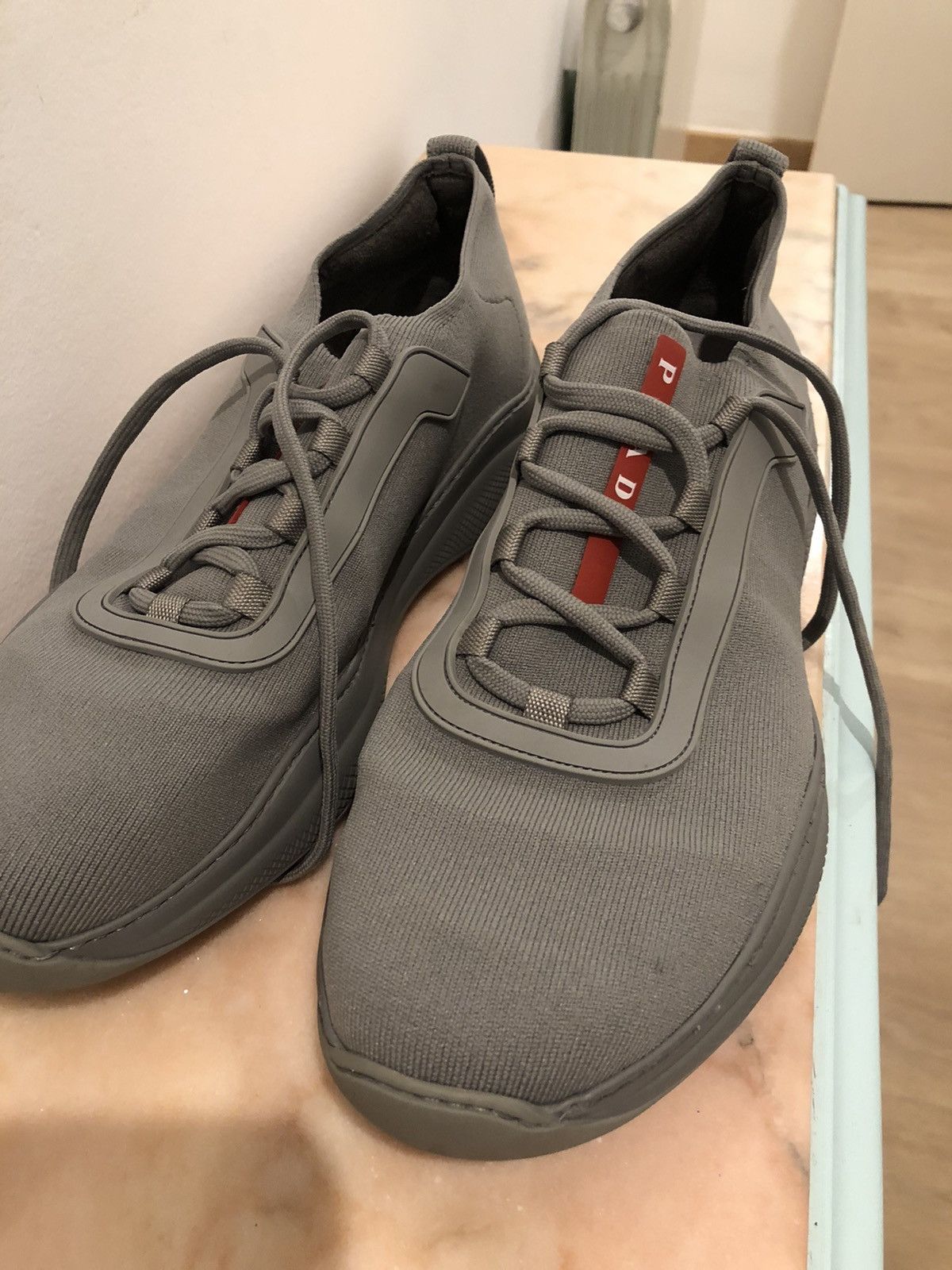 Prada Grey Prada Sneakers for Luna Rossa Size US 9 / EU 42 - 3 Thumbnail