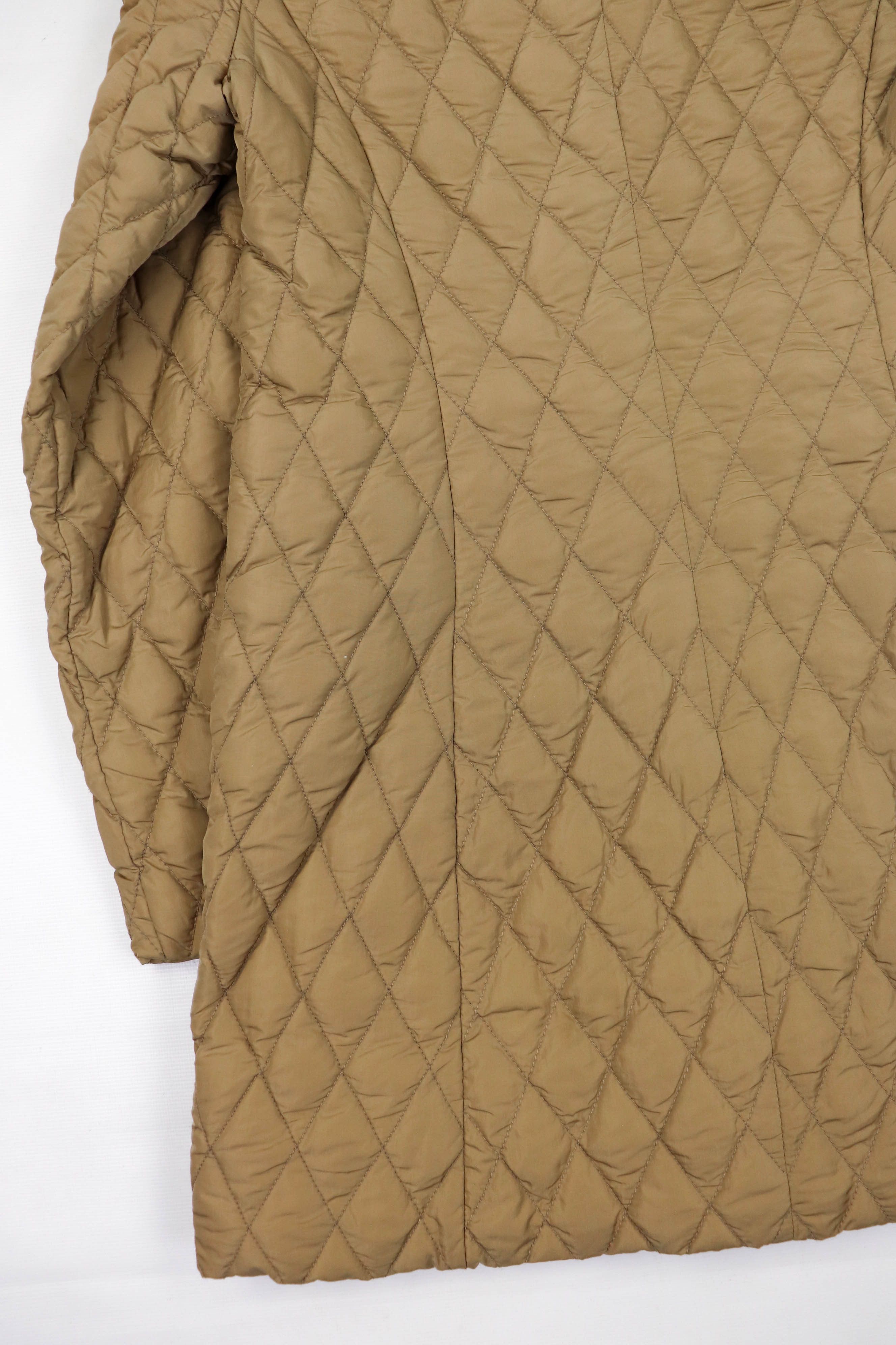 Moncler Vintage Moncler Beige Quilted Nylon Down Puffer Coat Jacket Size XS / US 0-2 / IT 36-38 - 11 Thumbnail