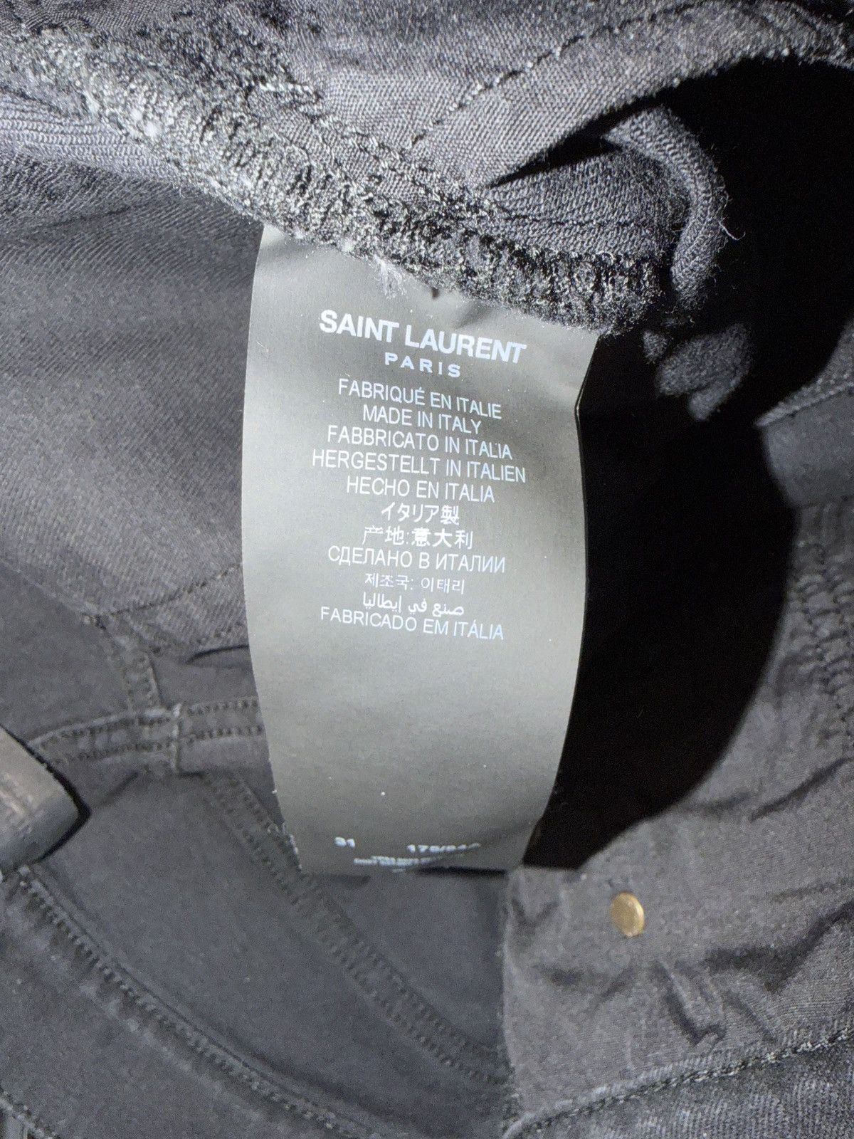 Saint Laurent Paris Saint laurent black jeans d02 Size US 31 - 4 Thumbnail