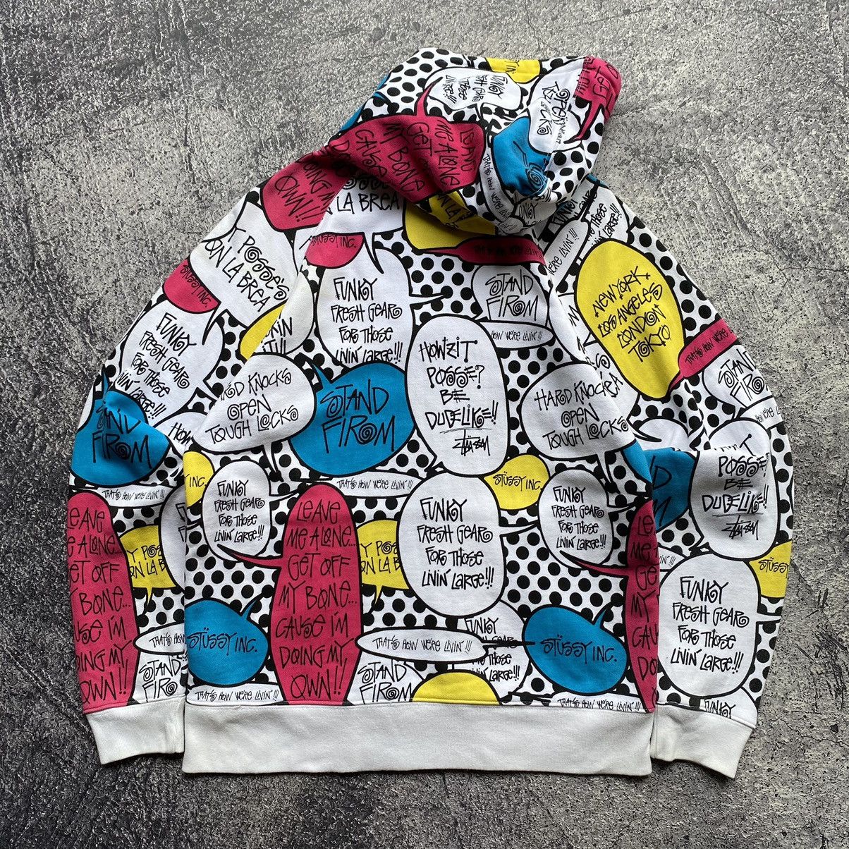 Stussy STUSSY “Pop Bubble” Vintage Zip Up Hoodies Size US M / EU 48-50 / 2 - 3 Thumbnail