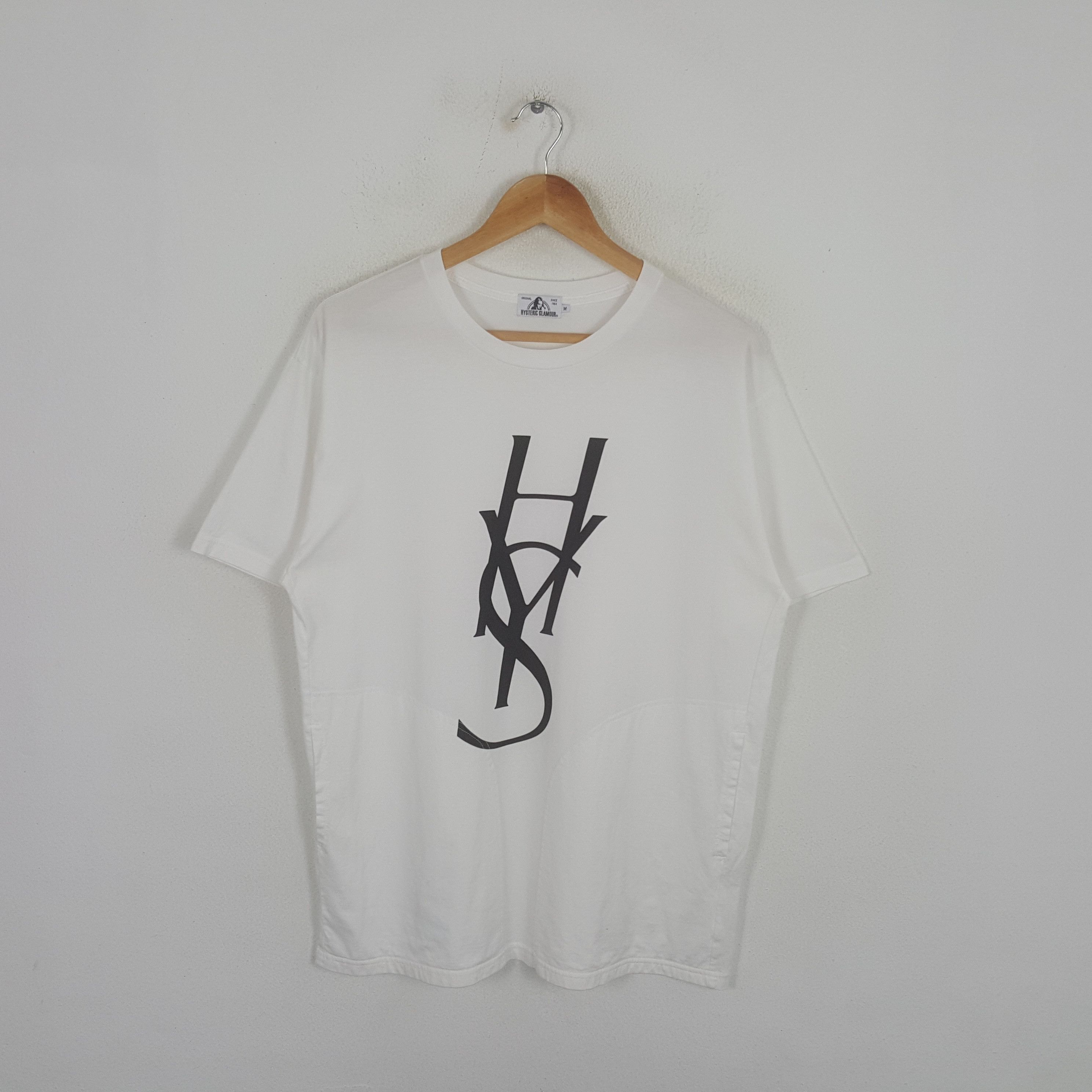 Hysteric Glamour Vintage Hysteric Glamour X YSL Logo Style Japan Brand Tshirt Size US L / EU 52-54 / 3 - 1 Thumbnail