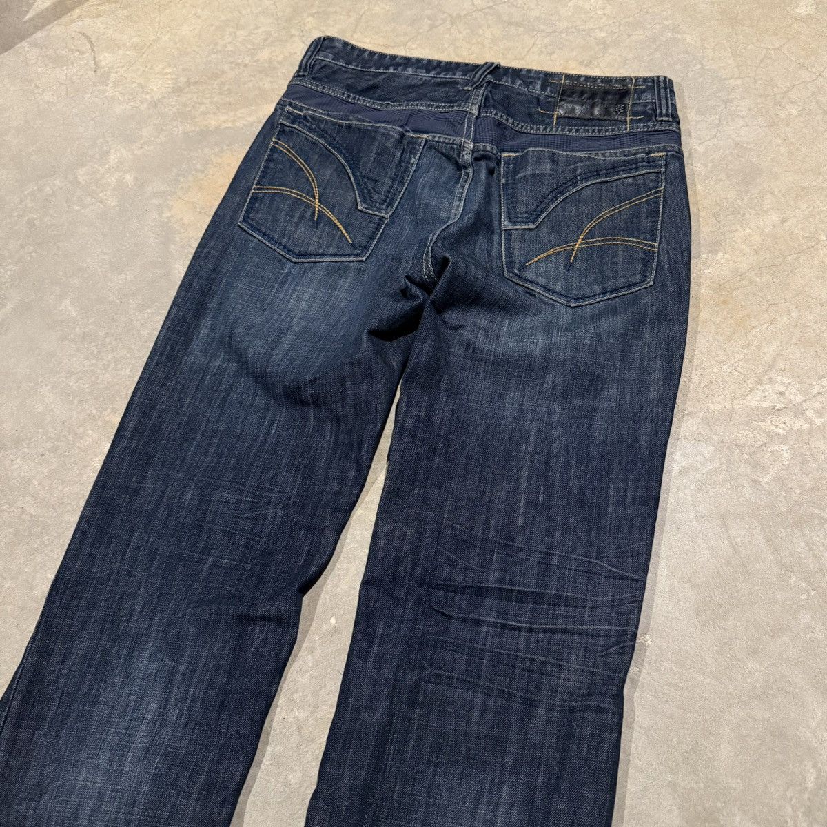 Ecko Unltd. Vintage 2000s Ecko Unltd Faded Embroidered Jeans ERD Grunge Size US 34 / EU 50 - 3 Thumbnail