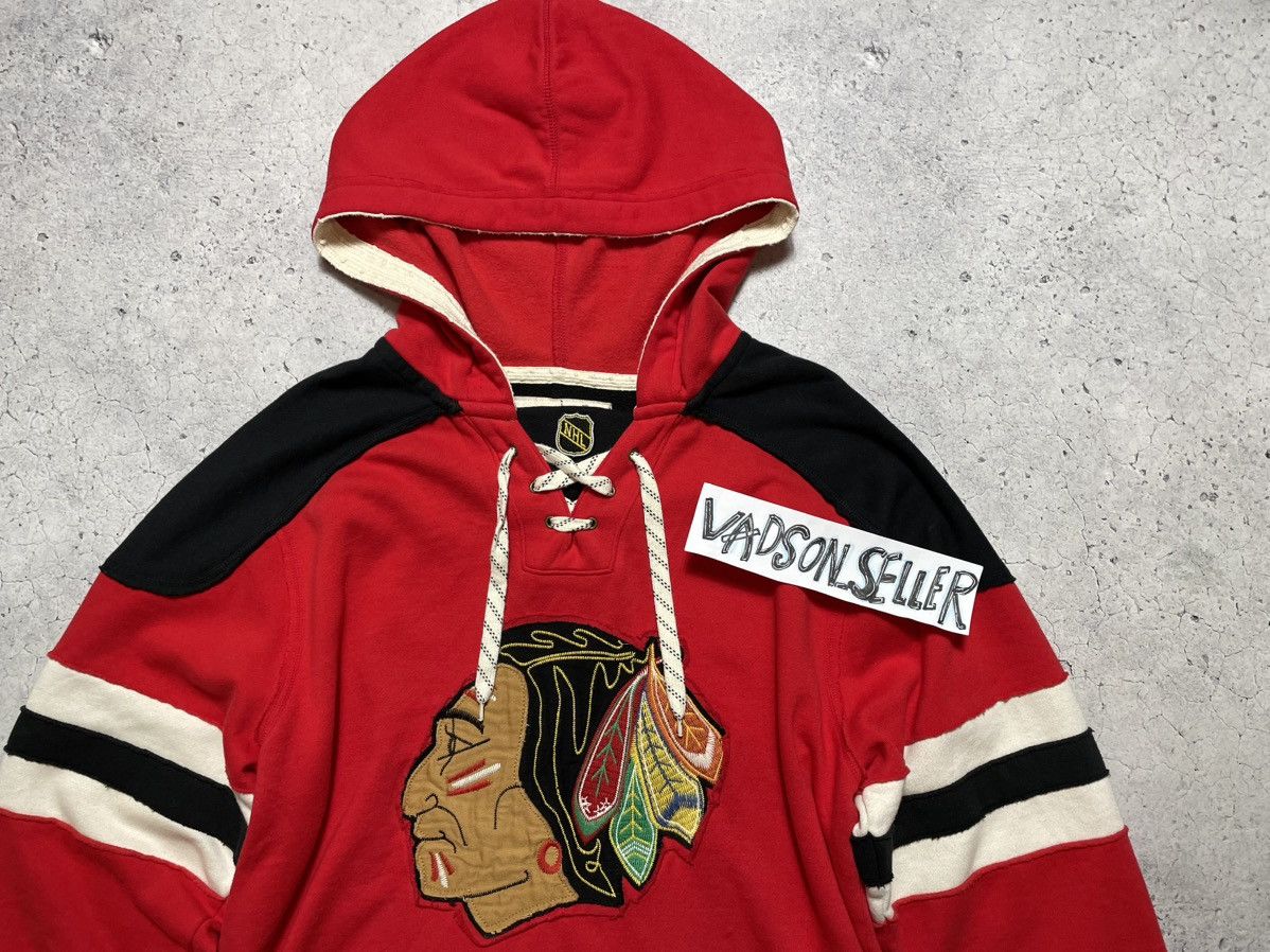 Ccm × NHL Vintage Chicago Blackhawks Hockey Jersey NHL Hoodie Big Logo Size US M / EU 48-50 / 2 - 7 Thumbnail
