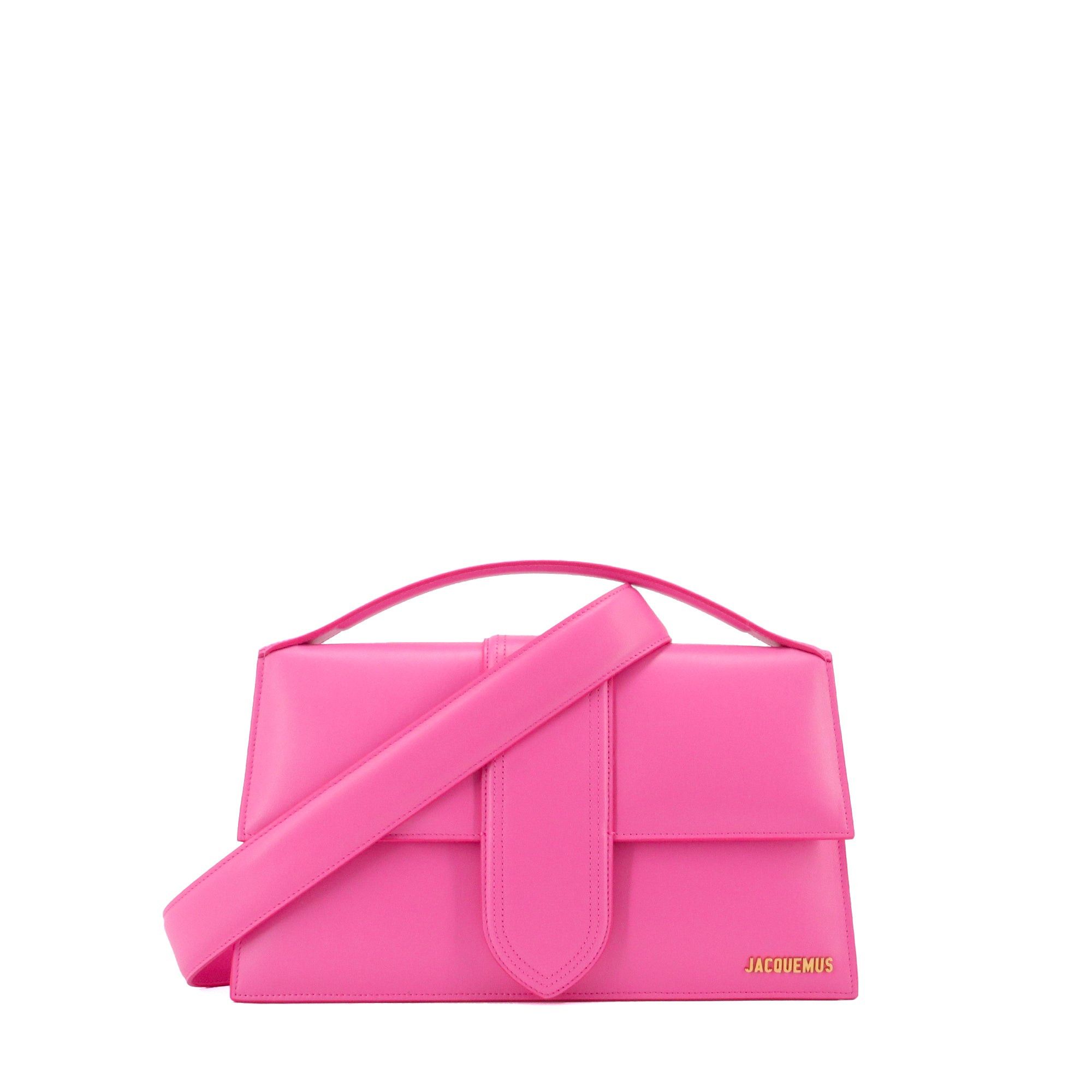 Jacquemus JACQUEMUS - Jacquemus Le Bambinou shoulder bag in pink leather Size ONE SIZE - 1 Thumbnail