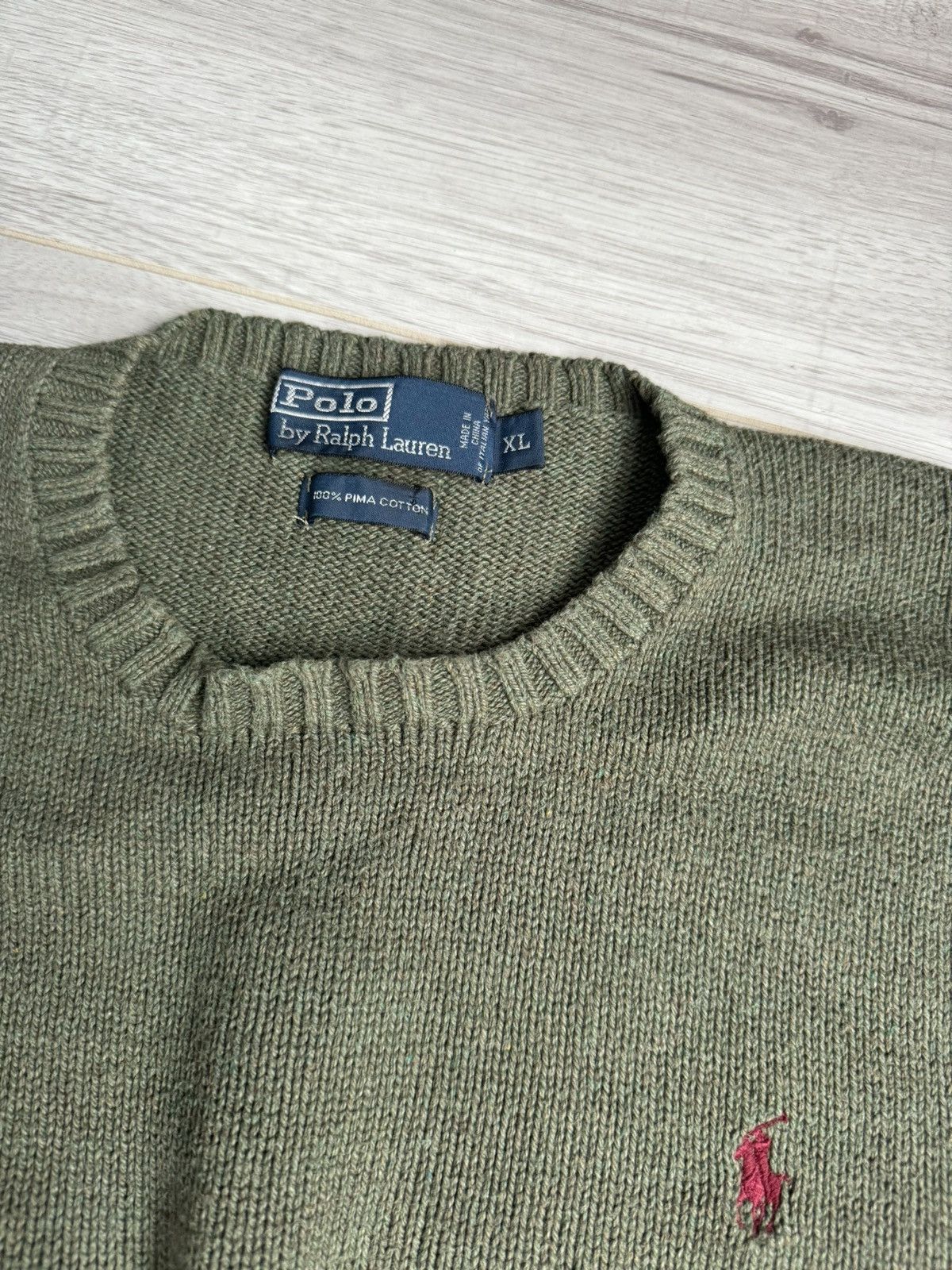 Polo Ralph Lauren × Vintage 🏇 Vintage Polo Ralph Lauren hype oversized knit Sweater Size US XL / EU 56 / 4 - 4 Thumbnail