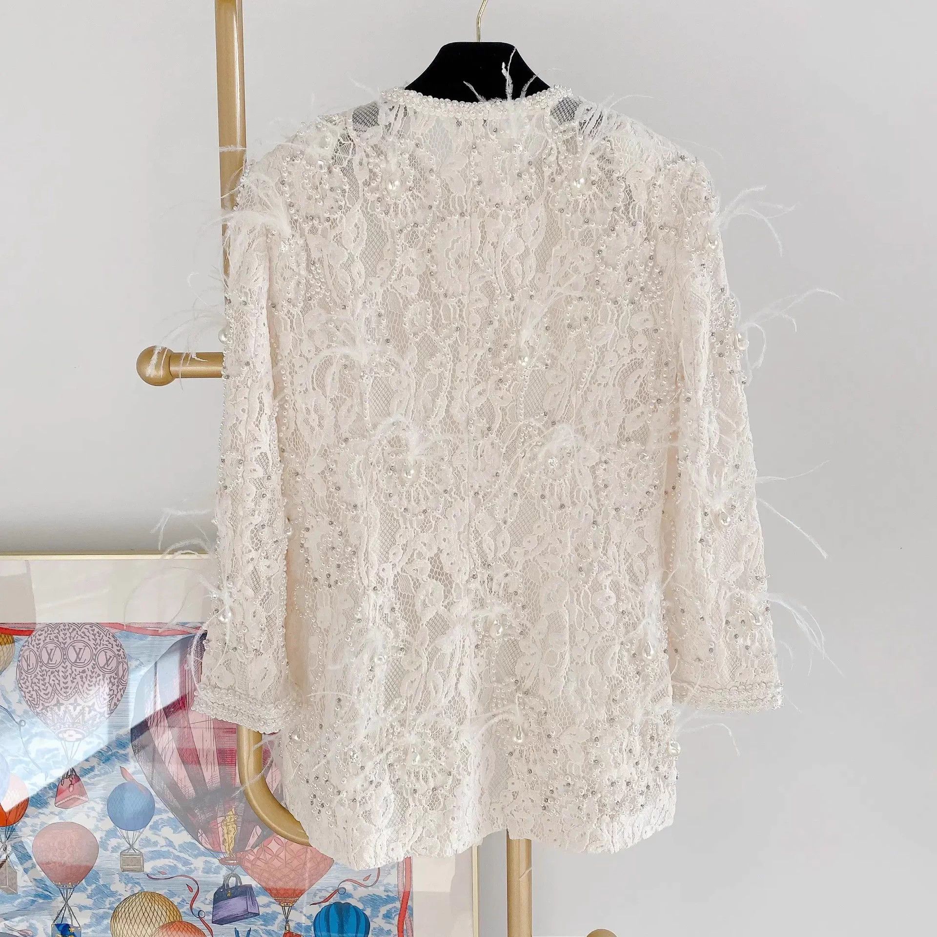 Other Le Fame Heavy Pearl Jacket Size S / US 4 / IT 40 - 2 Thumbnail