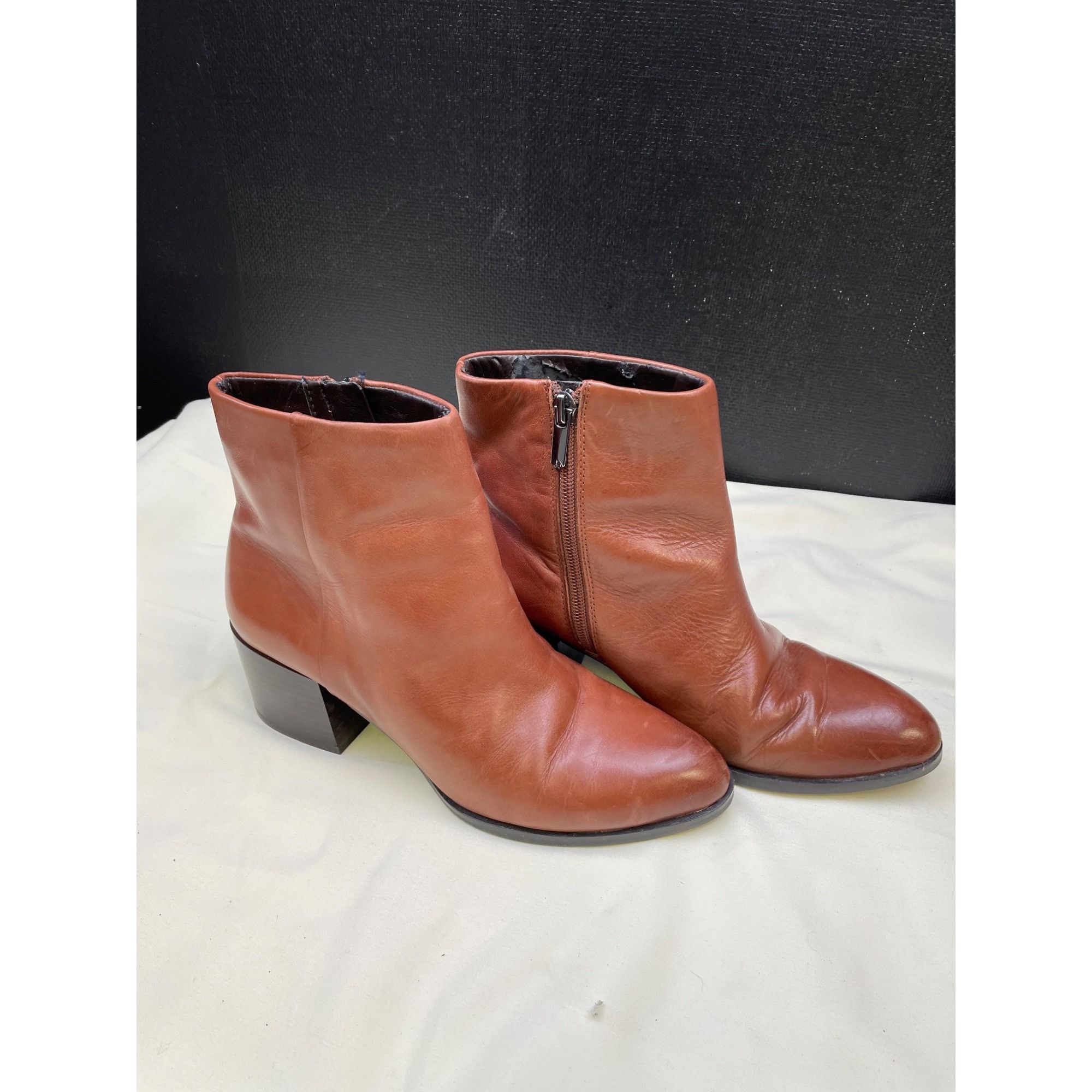 Sam Edelman Sam Edelman Womens Brown Leather Ankle Boots Shoes SIze 6.5 Size US 6.5 / IT 36.5 - 3 Thumbnail