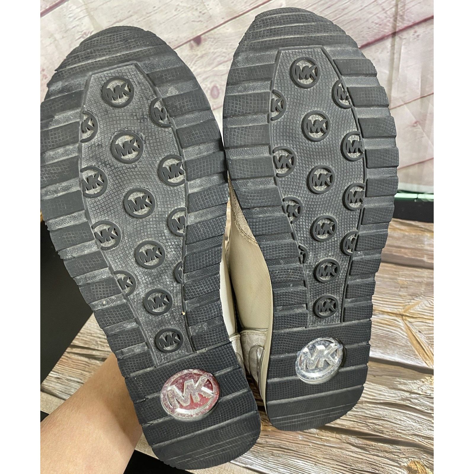 Michael Kors MICHAEL KORS Women's MADDY Two-Tone Logo Trainer Sneakers-9 Size US 9 / IT 39 - 8 Thumbnail