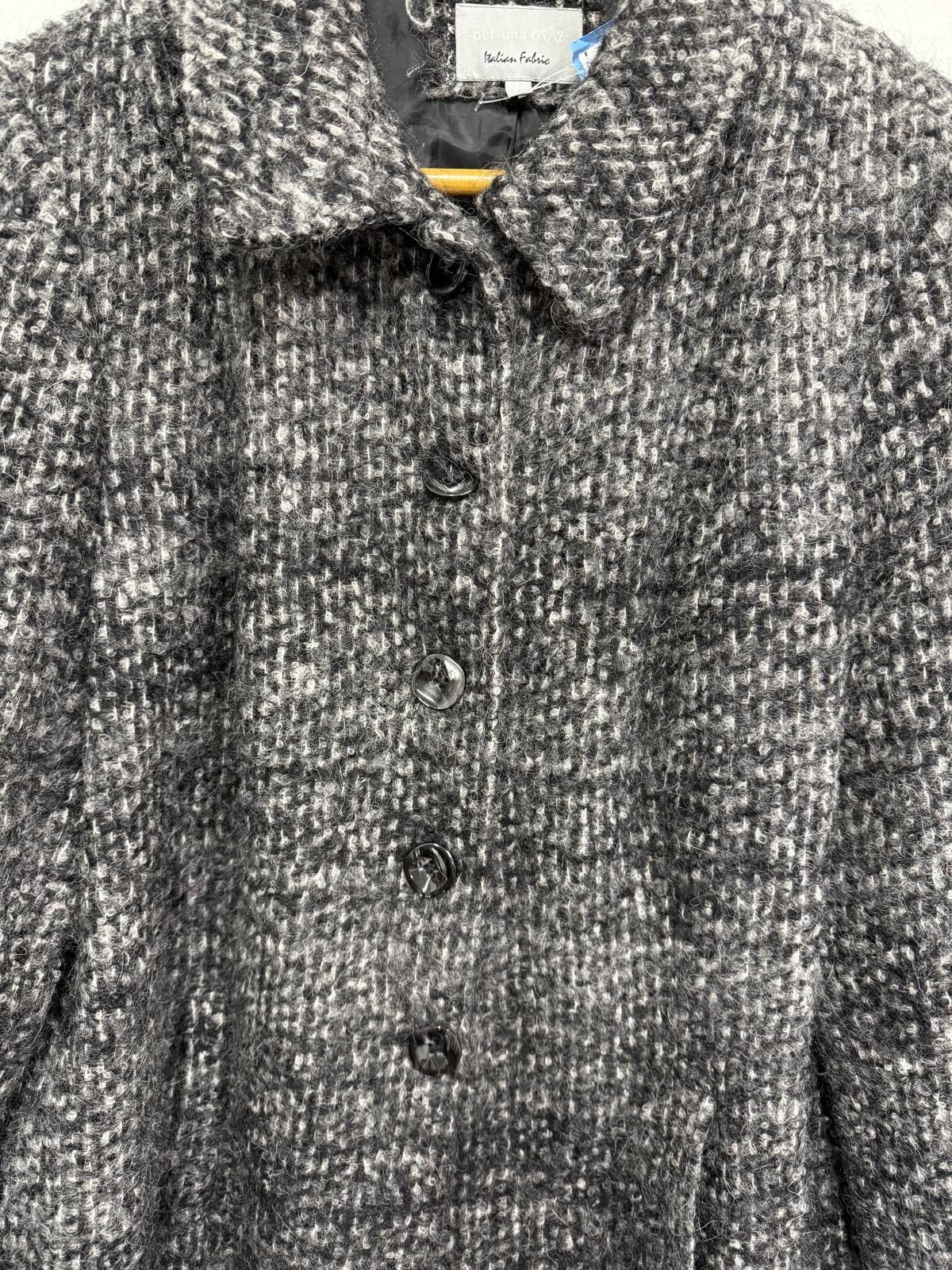Other Women's Grey Textured Wool Blend Jacket Size XXL / US 16-18 / IT 52-54 - 3 Thumbnail