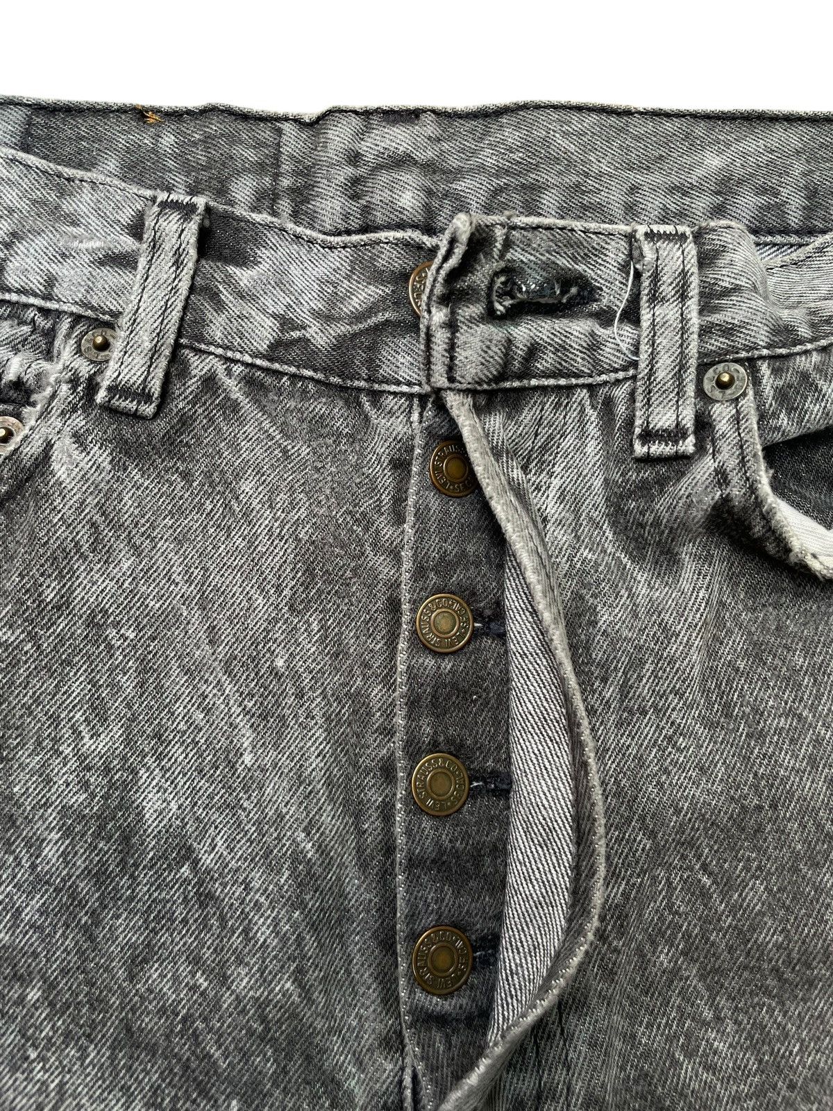 Levi's Vintage Levi’s 501 Washed Black Jeans Shorts Denim Pants Size US 29 - 7 Thumbnail