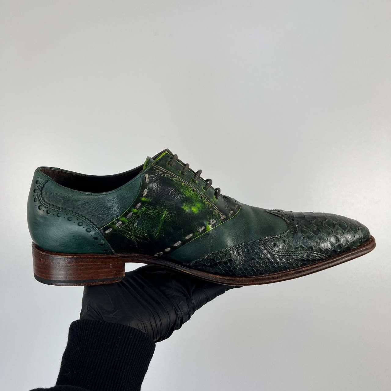 Other Andra Python Leather Oxford Dress Shoes Mens Size 44 Size US 11 / EU 44 - 3 Thumbnail