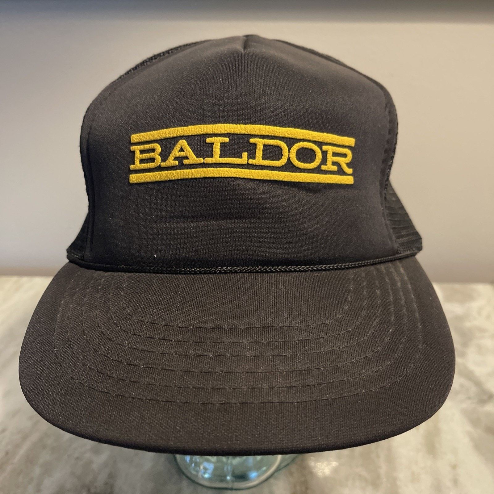 Vintage BALDOR Electric Motors vintage Black adjustable cap Trucker Size ONE SIZE - 4 Thumbnail