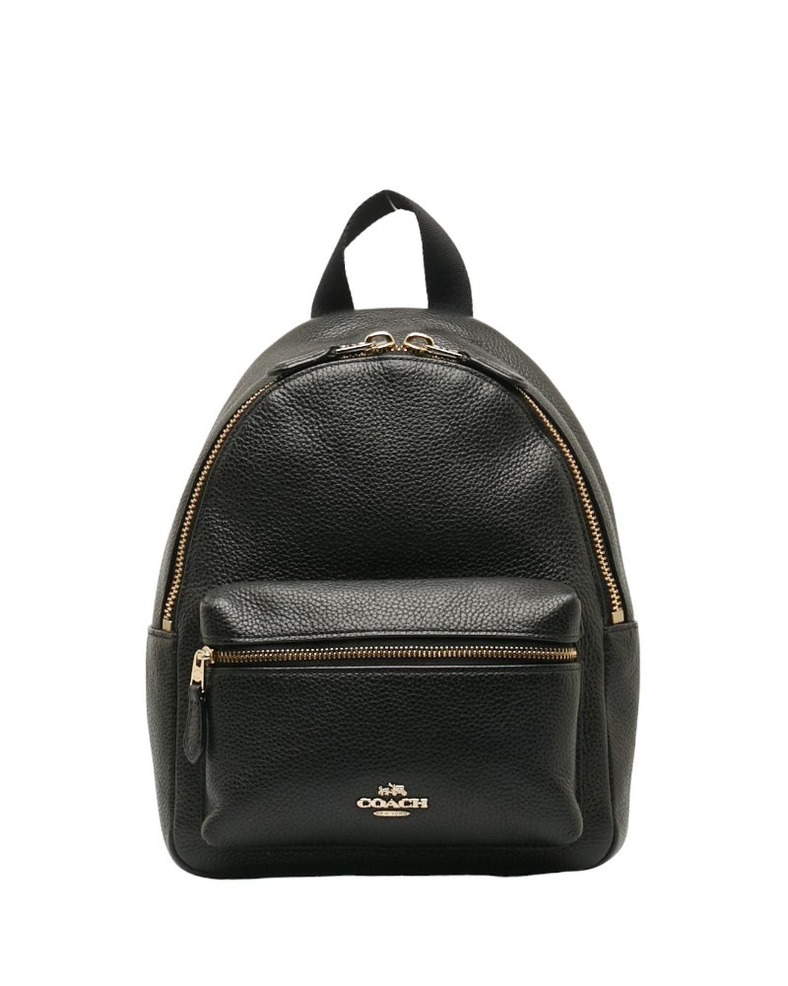 image of Coach Black Mini Backpack In Excellent Condition, Women's