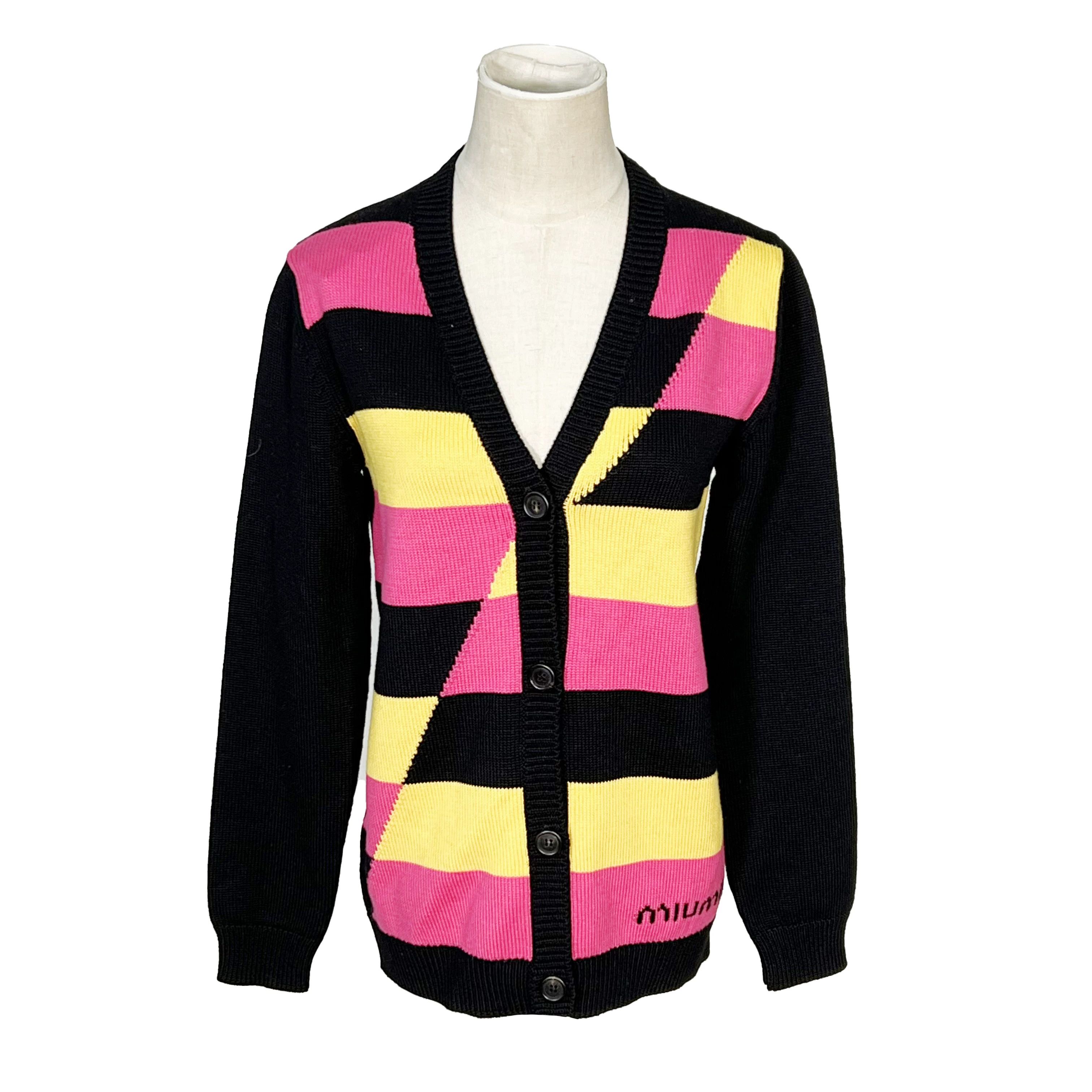 Miu Miu Miu Miu Knit Wool Multi Sweater M Men Size US M / EU 48-50 / 2 - 1 Thumbnail