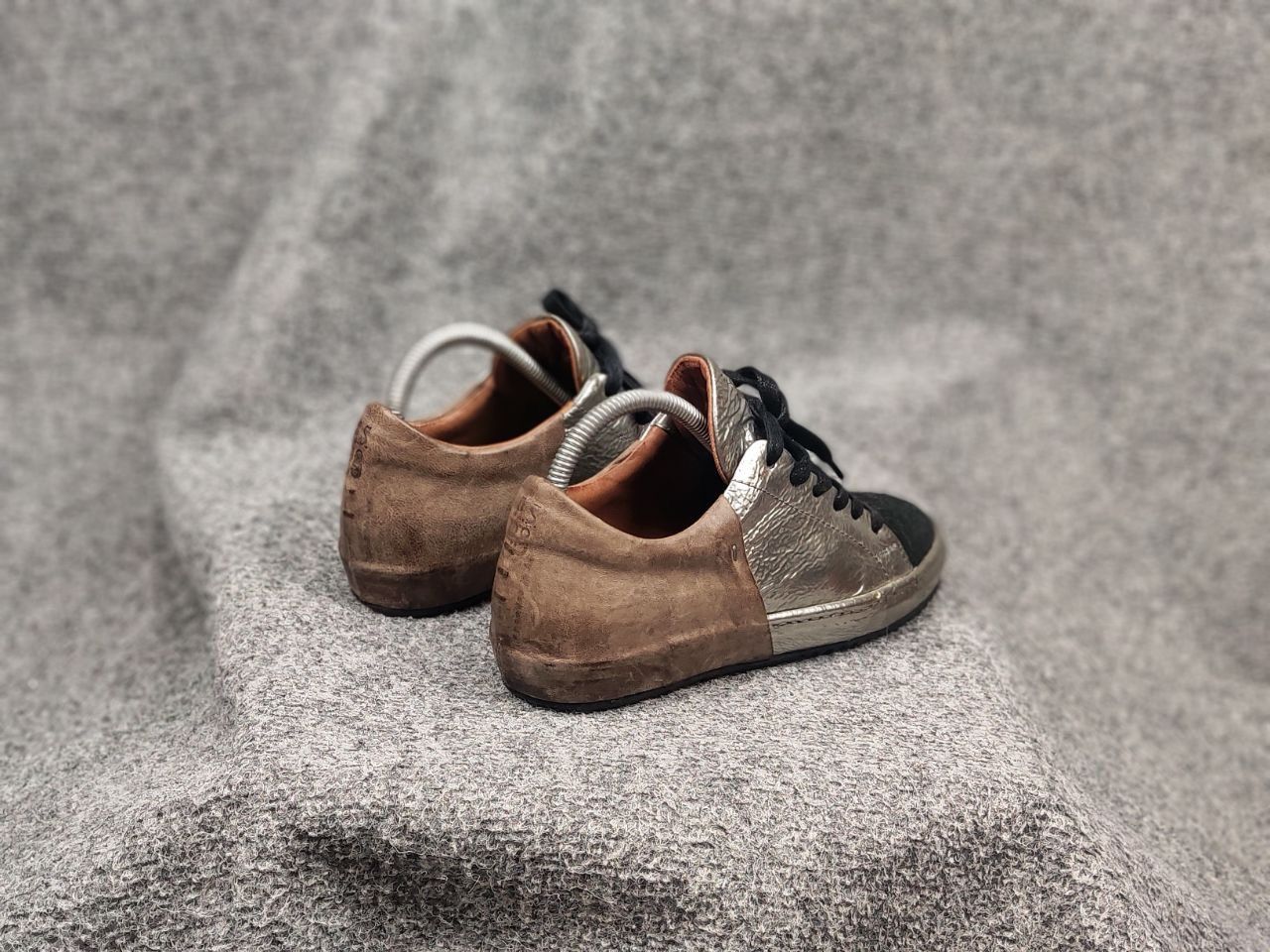 A.S.98 A.S.98 Airstep Design leather silver Low Lace Up Sneakers Size US 6 / IT 36 - 11 Thumbnail