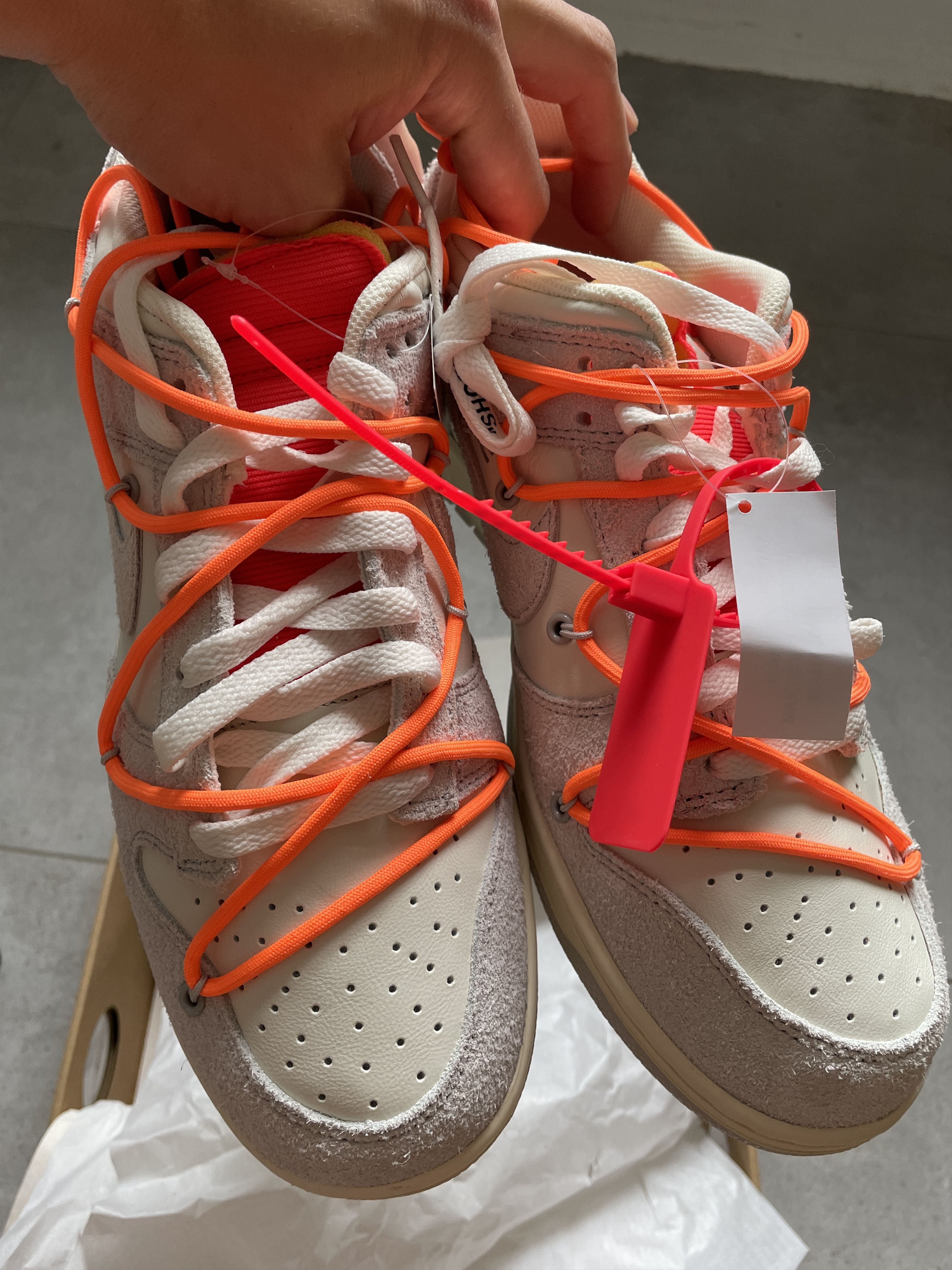 Nike × Off-White × Virgil Abloh NIKE X OFF WHITE LOT 31 DUNK Size US 10.5 / EU 43-44 - 3 Thumbnail