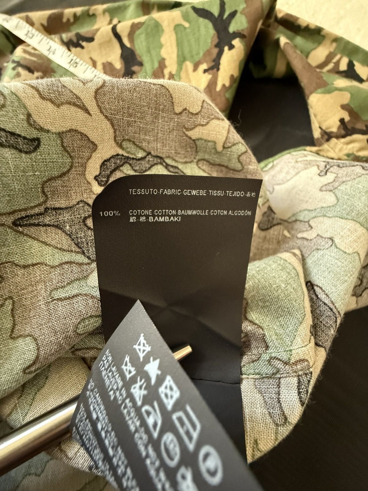 Saint Laurent Paris SS15 Saint Laurent Psych Rock camo shirt Hedi Slimane 41 Size US L / EU 52-54 / 3 - 22 Thumbnail