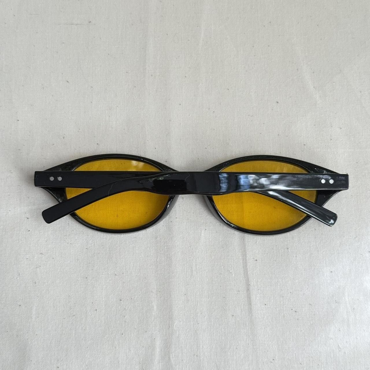 Other y2k sporty black round aviator sunglasses Size ONE SIZE - 4 Thumbnail