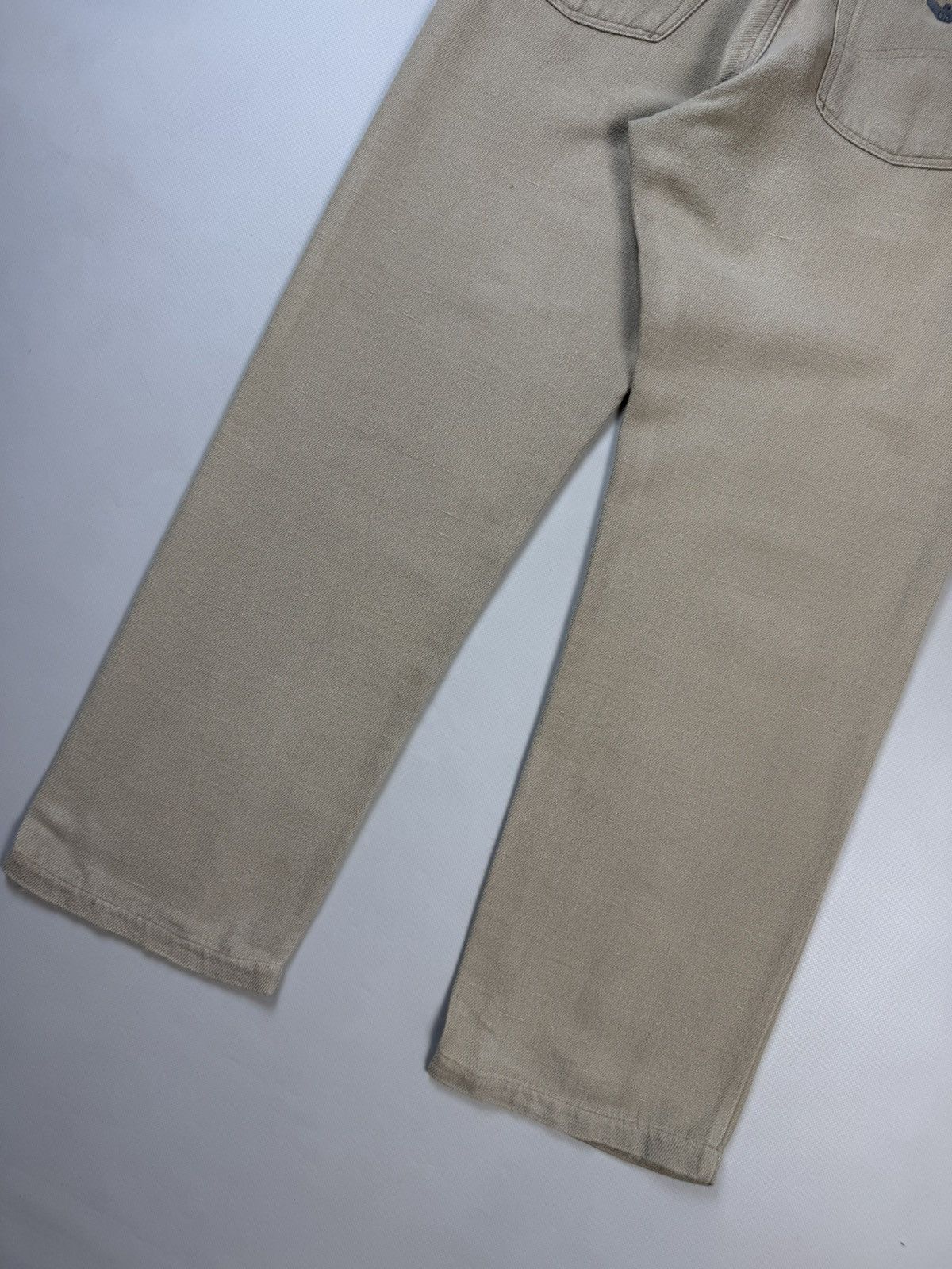 Armani AJ Armani Jeans Vintage Metal Logo Men’s Linen Chino Pants Size US 33 - 20 Thumbnail