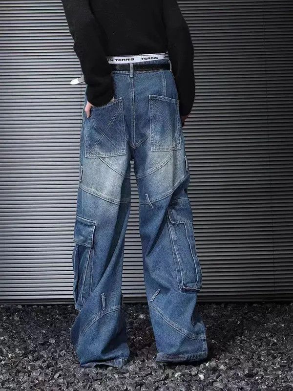 Japanese Brand VIBE vintage multi-pocket work baggy jeans Size US 32 / EU 48 - 5 Thumbnail
