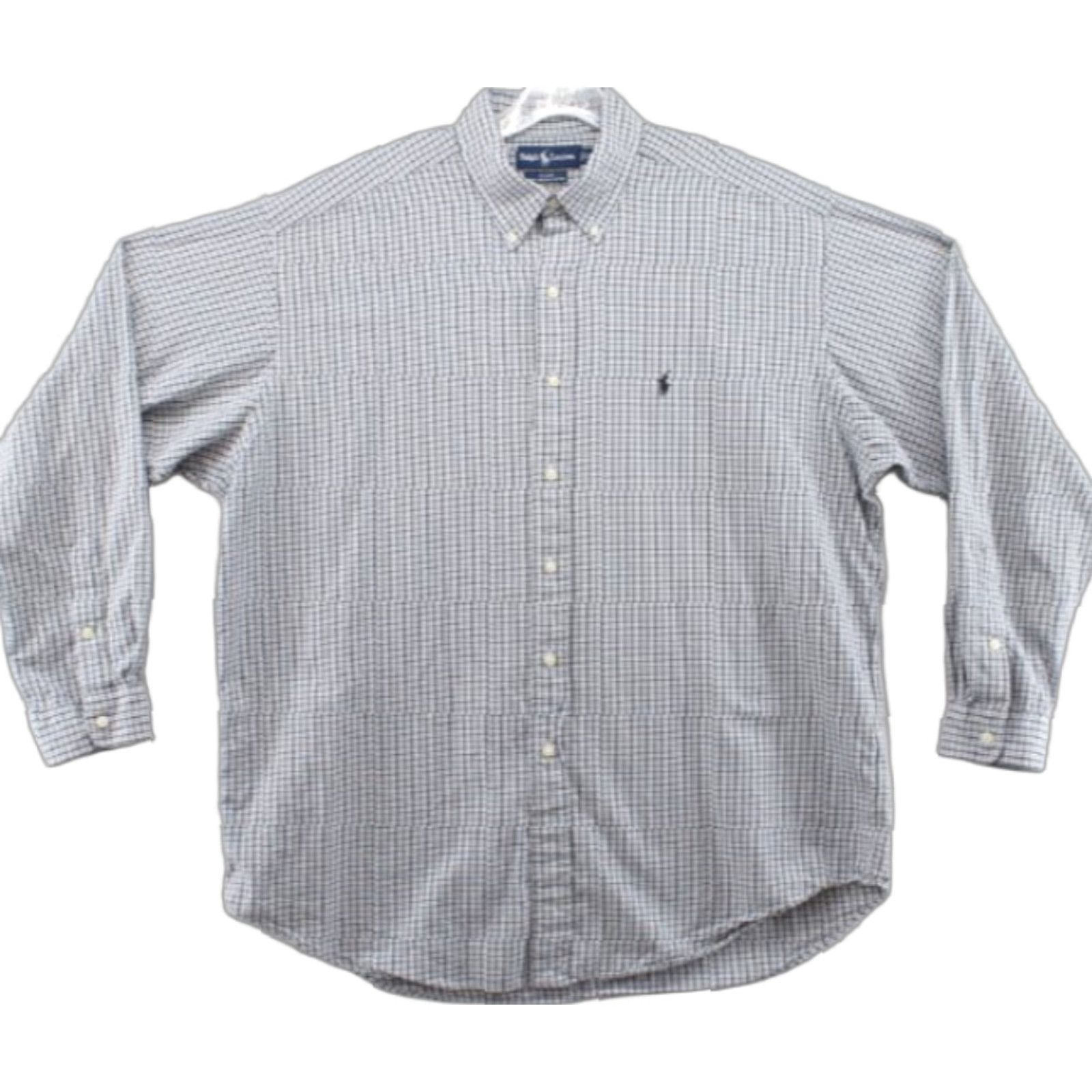 Ralph Lauren Ralph Lauren Blake Shirt Men's XL Blue Black Checks Black Pony Casual Friday Size US XL / EU 56 / 4 - 1 Thumbnail