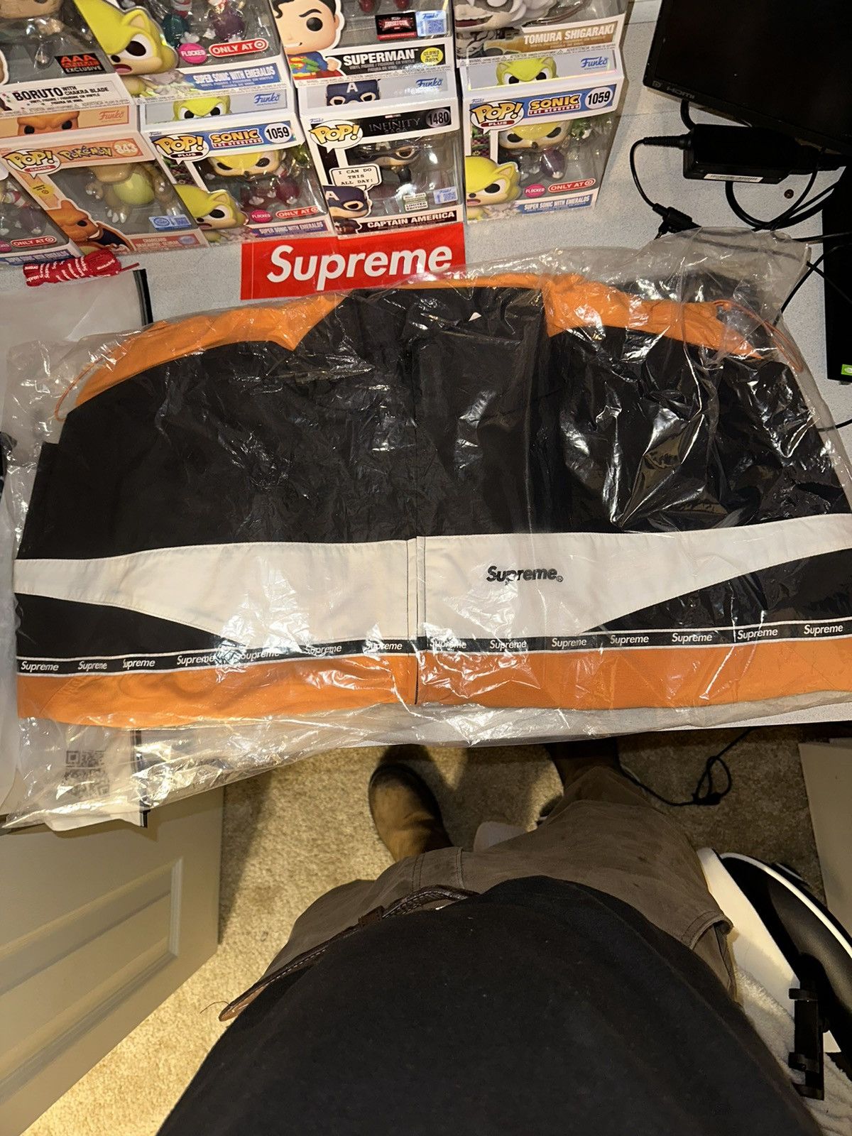 Supreme Supreme Logo Taping Track Jacket Orange ( M ) SS26 Size US M / EU 48-50 / 2 - 2 Thumbnail