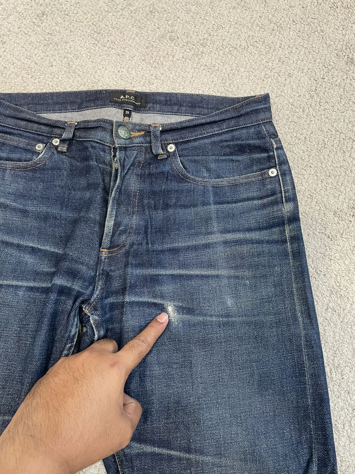A.P.C. Best Buy‼️ A.P.C Petit New Standard Selvedge Distressed Size US 30 / EU 46 - 7 Thumbnail