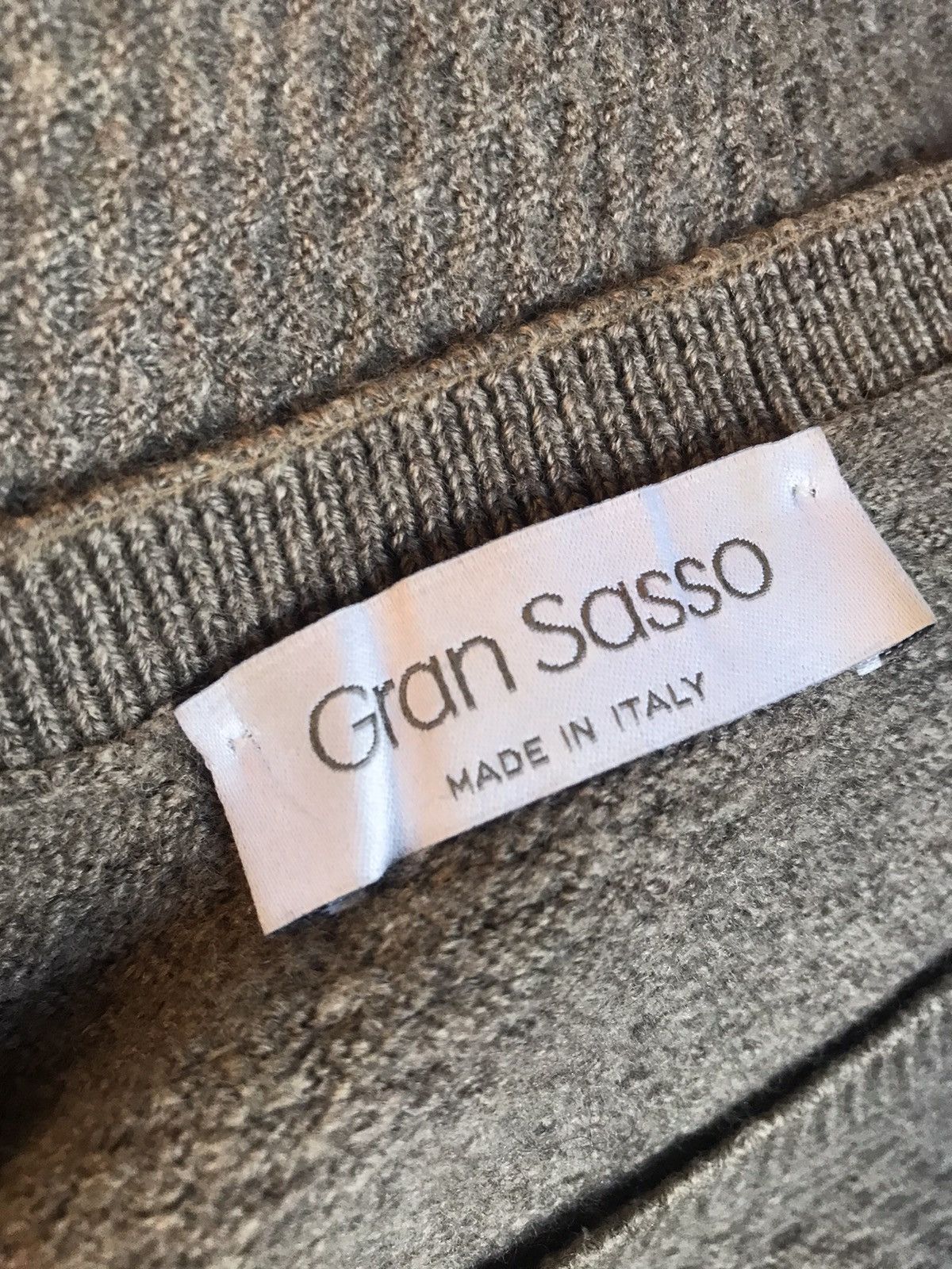 Gran Sasso GRAN SASSO MADE IN ITALY TEXTURED PURE WOOL GREY CREWNECK Size M / US 6-8 / IT 42-44 - 1 Thumbnail