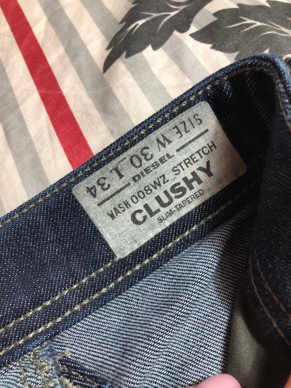 Diesel × Vintage Vintage Y2K Diesel Washed Distressed Denim Jeans Slim Size US 30 / EU 46 - 13 Thumbnail