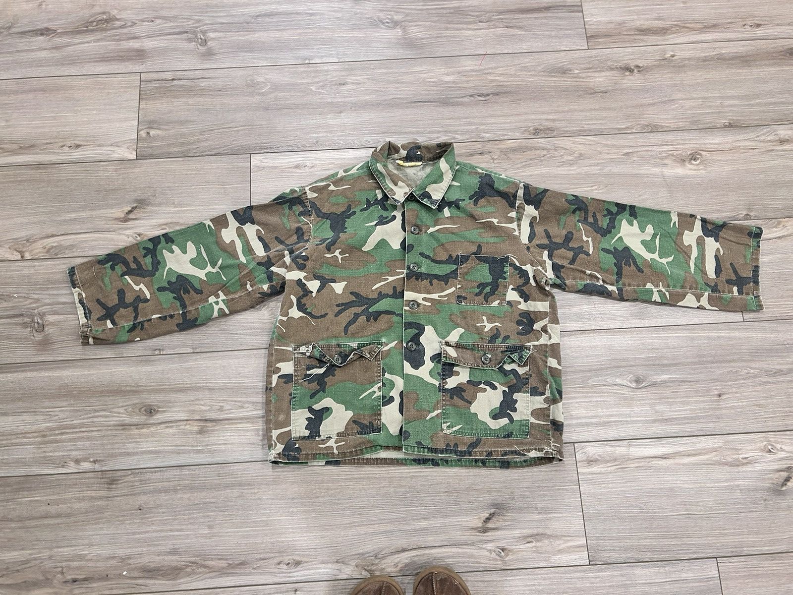 Vintage 80s camo shirt Size US L / EU 52-54 / 3 - 4 Thumbnail