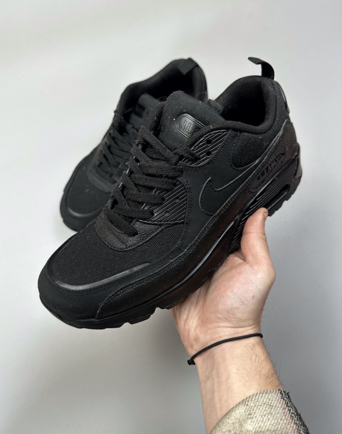 image of Nike Air Max 90 "surplus" Triple Black Cordure 11 Shoes, Men's
