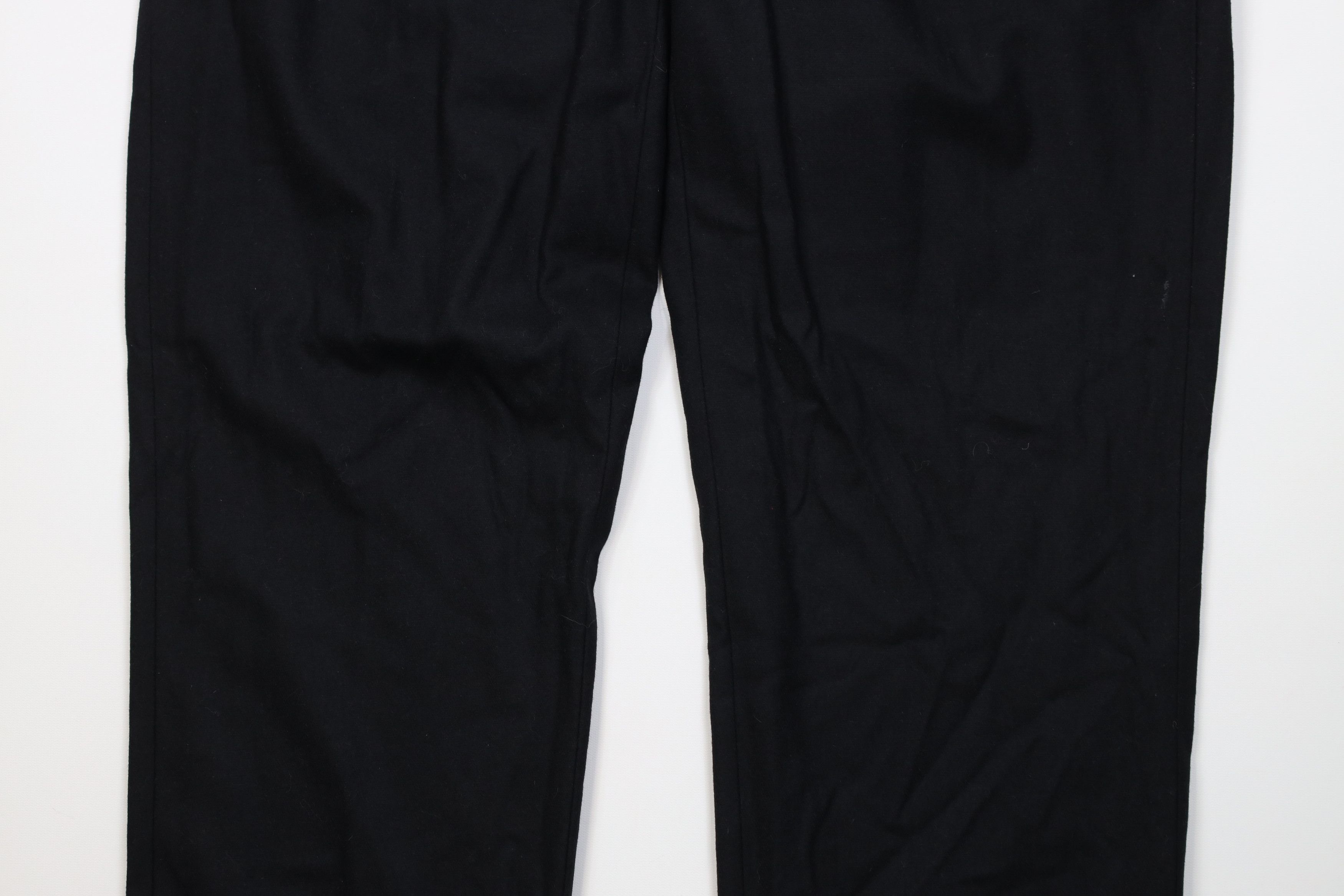 Polo Ralph Lauren Vintage 90s Ralph Lauren Knit Wide Leg Chino Pants Black Size US 40 / EU 56 - 3 Thumbnail