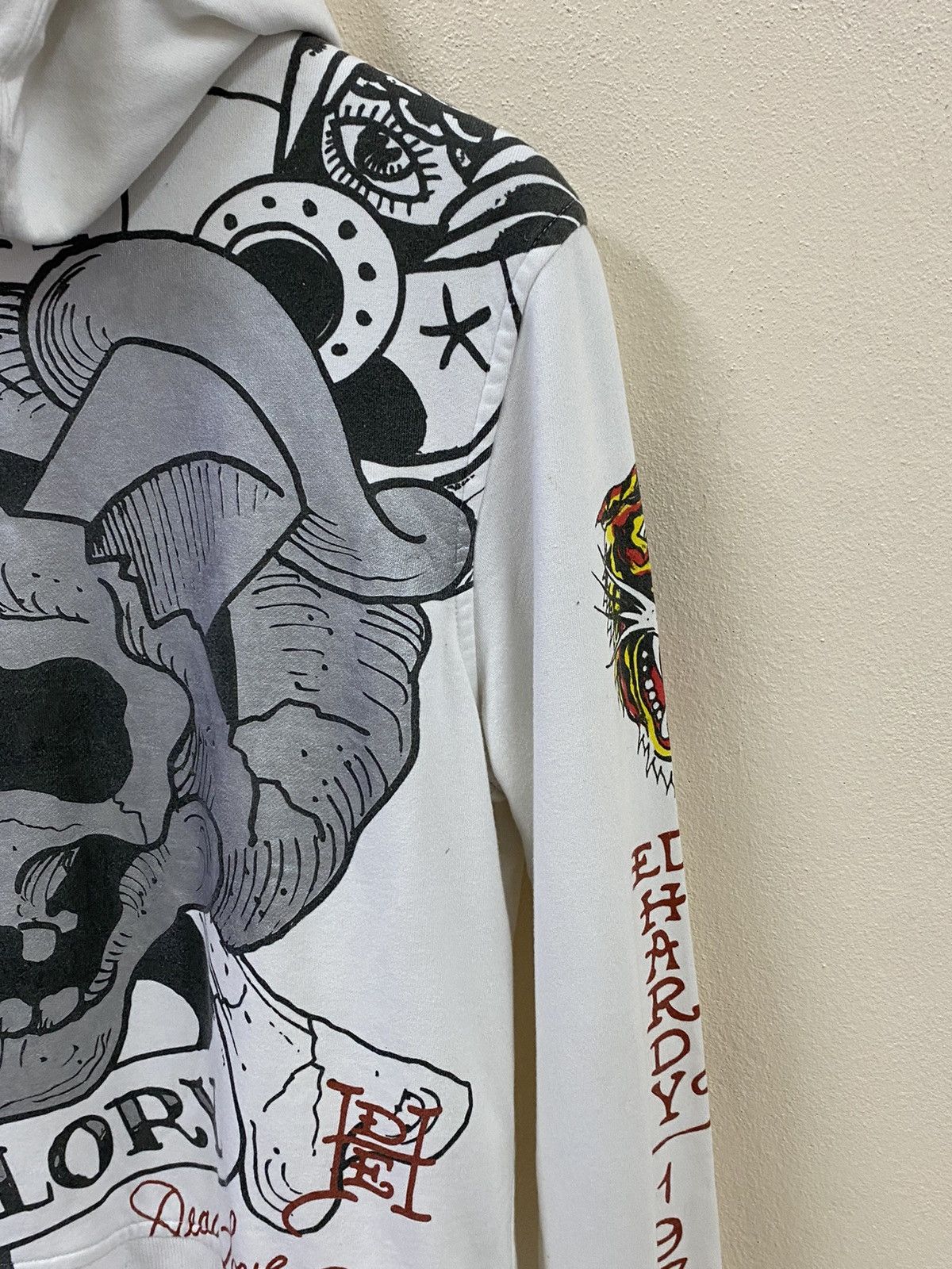 Ed Hardy Vintage Ed Hardy Skull Hoodie Zip Up Size US M / EU 48-50 / 2 - 4 Thumbnail