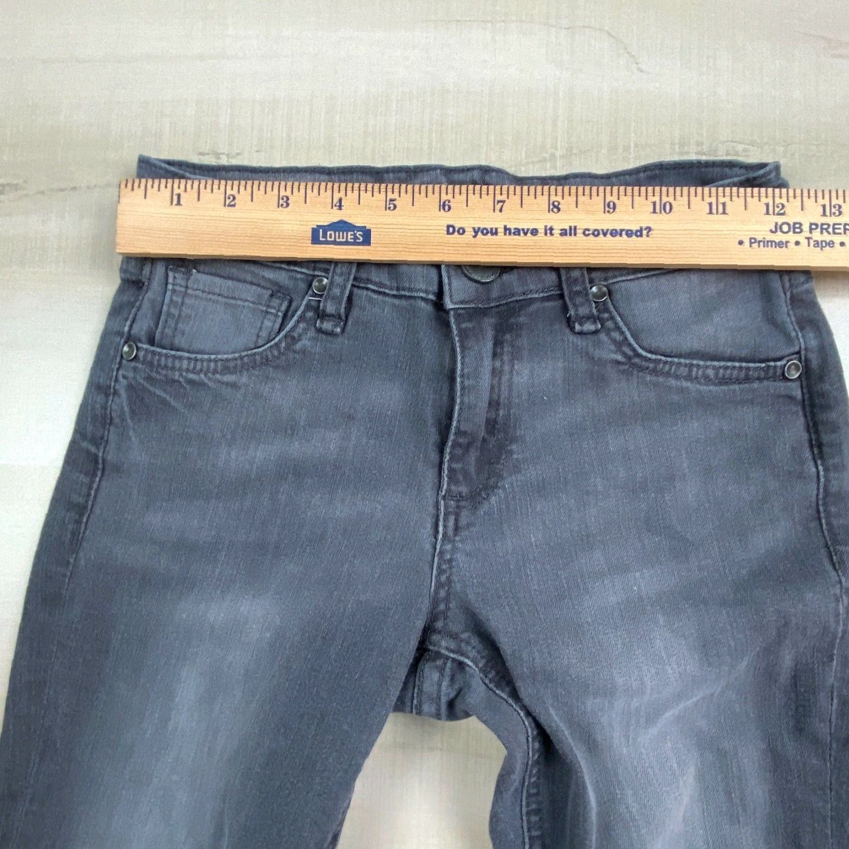 Vintage Edyson Women's 25 Gray Skinny Jeans Mid Rise Stretch Cotton Blend Size 42" / US 20 - 7 Thumbnail