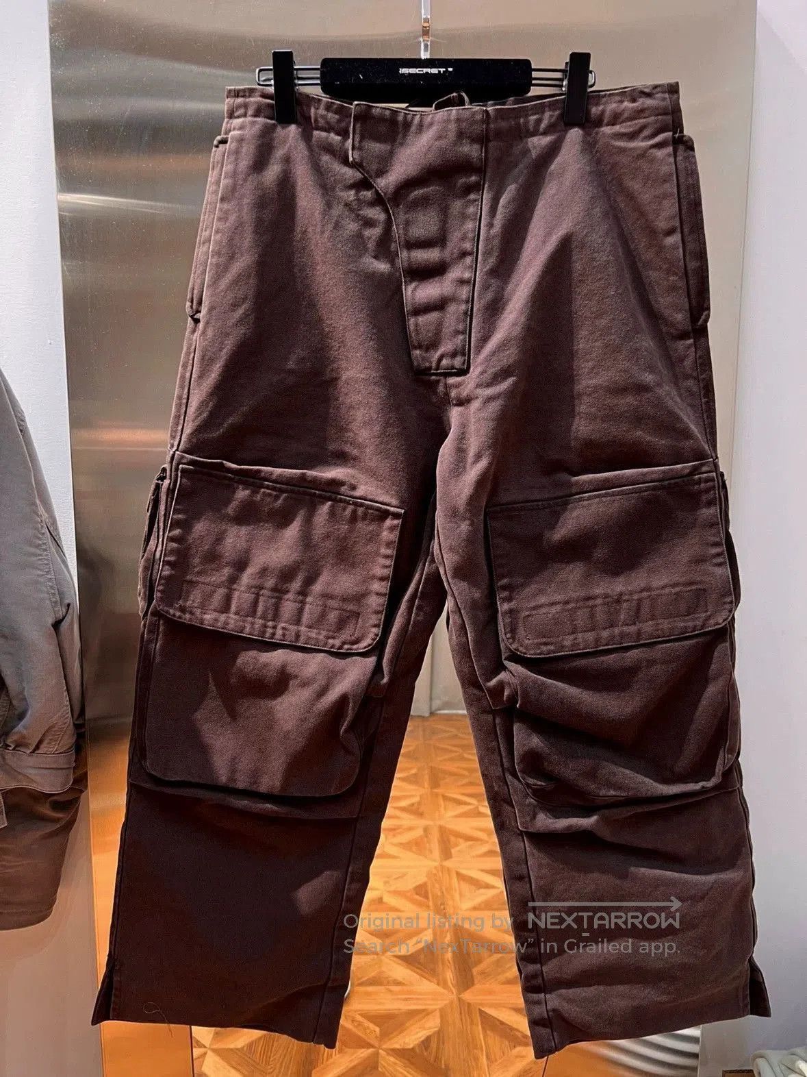 Greg Ross Red Cargo Pants with Utility Pockets. Size US 28 / EU 44 - 1 Thumbnail