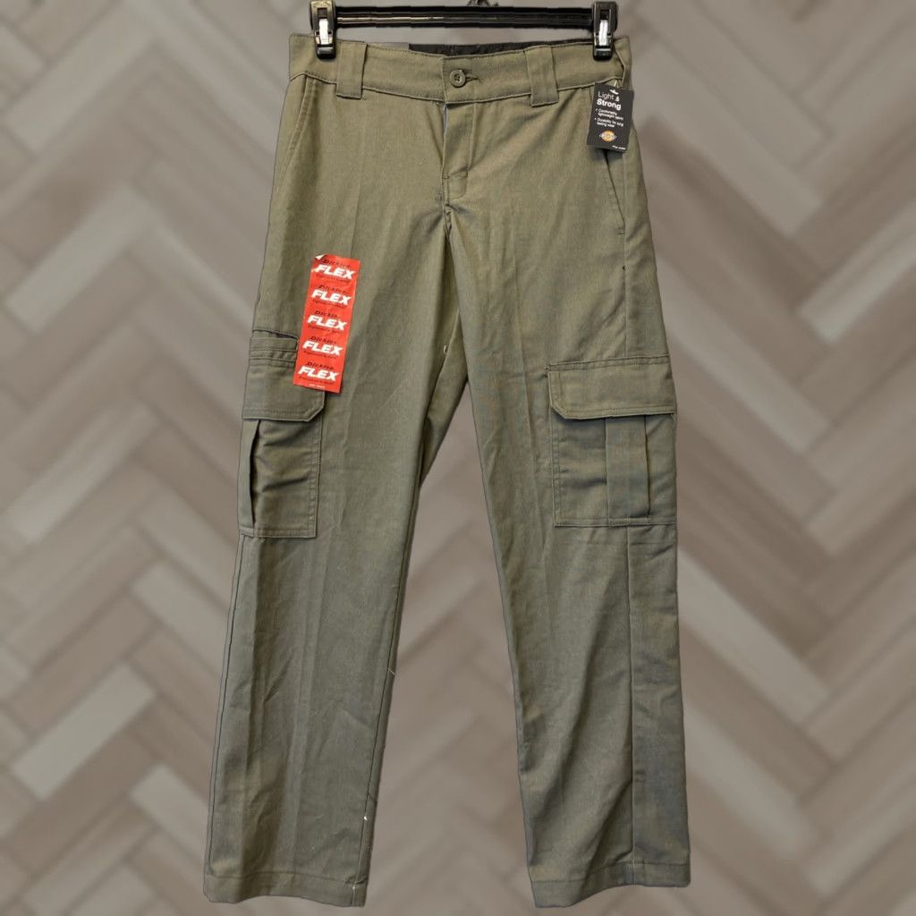 Dickies Dickies Cargo Pants Men Sz 28x30 Olive Green Canvas Slim Relaxed Fit Casual Workwear Size US 28 / EU 44 - 1 Thumbnail