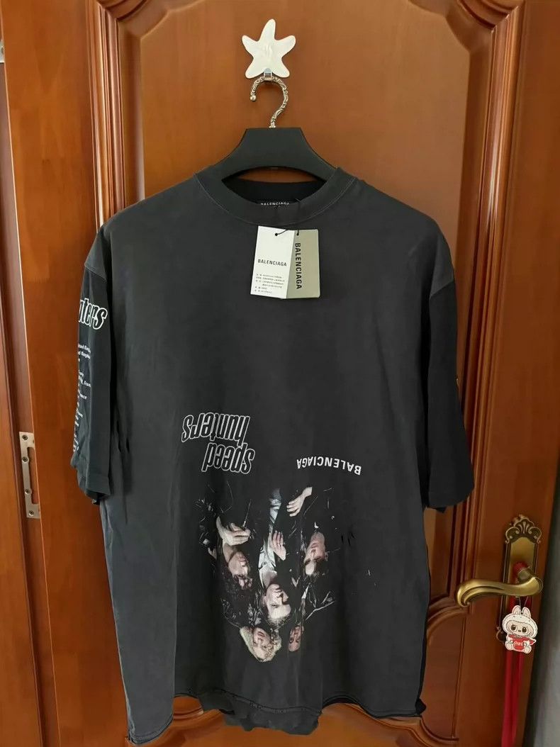 Balenciaga Balenciaga Speed Hunter Short Sleeve Aged Destruction Desi Size US L / EU 52-54 / 3 - 1 Thumbnail