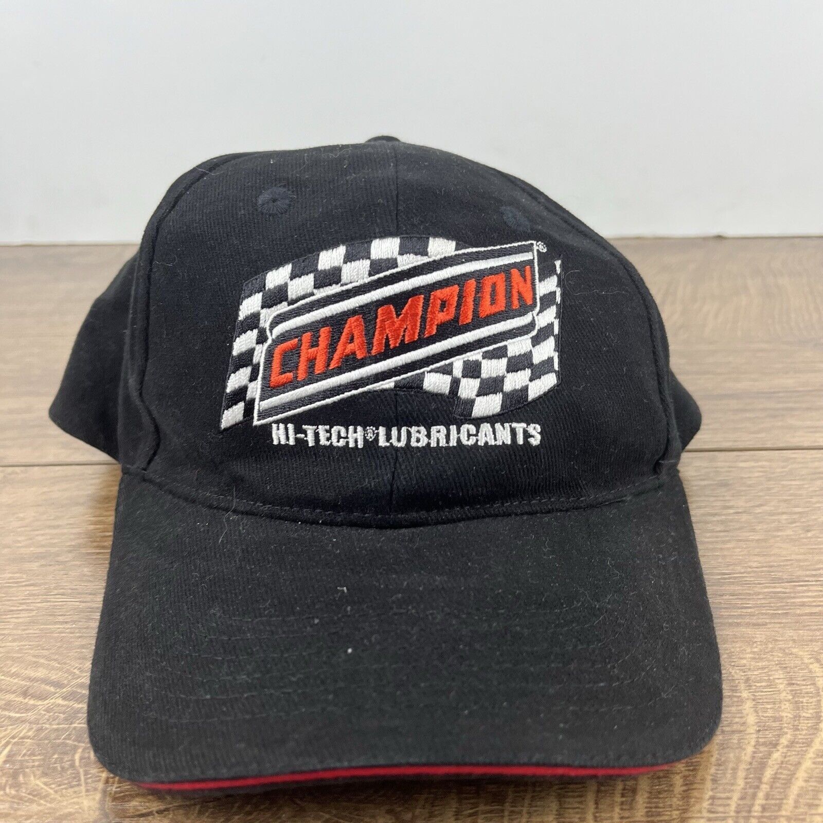 Champion Champion Hi Tech Lubricants Hat Black Hat Adjustable Black A Size ONE SIZE - 5 Thumbnail