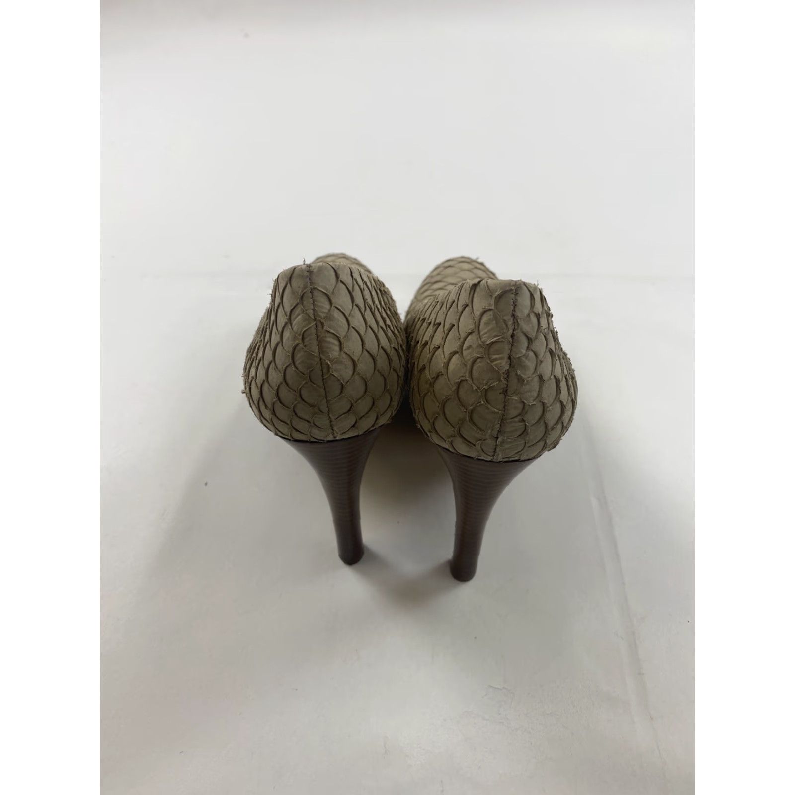 Calvin Klein Calvin Klein Kendall Heels 10 Tan Round Toe Fashion Pumps Womens US 10 Beige Leather Ultra High Heel M Size US 10 / IT 40 - 3 Thumbnail