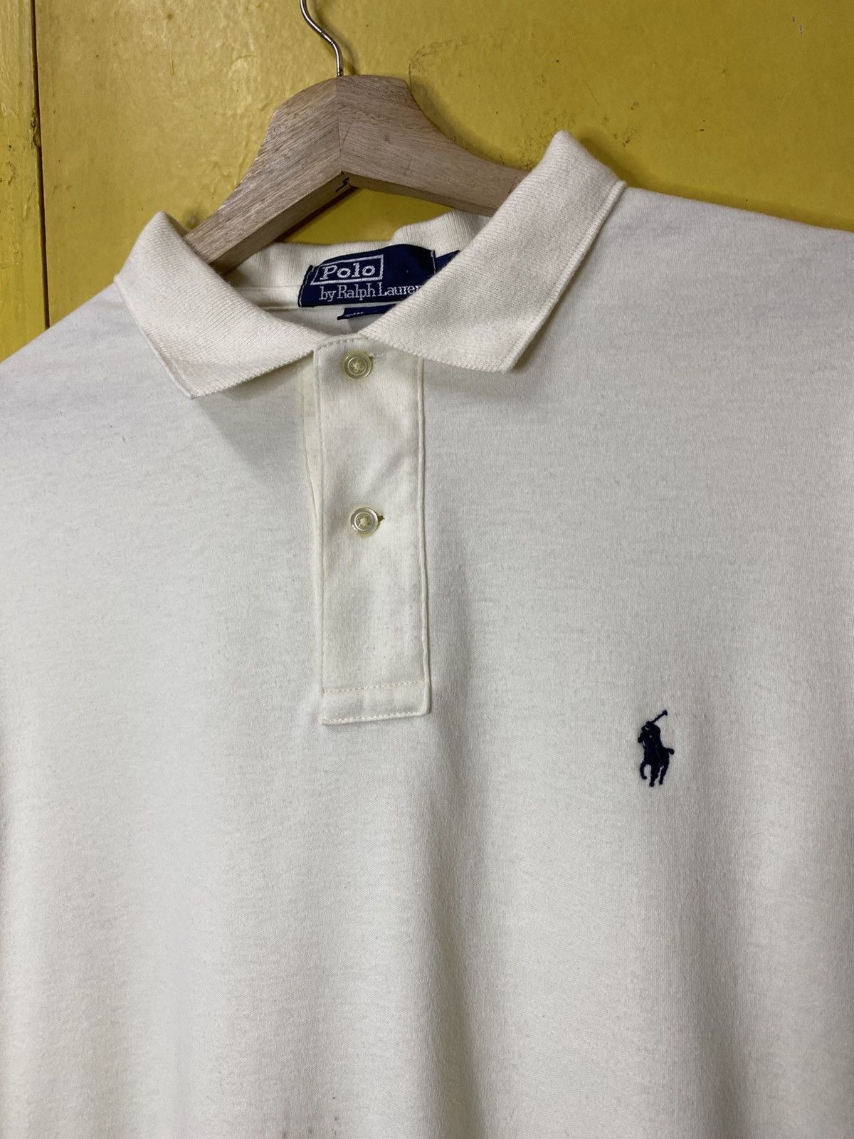 Polo Ralph Lauren Polo Ralph Lauren Polo Shirt Cream Colour Size US L / EU 52-54 / 3 - 3 Thumbnail