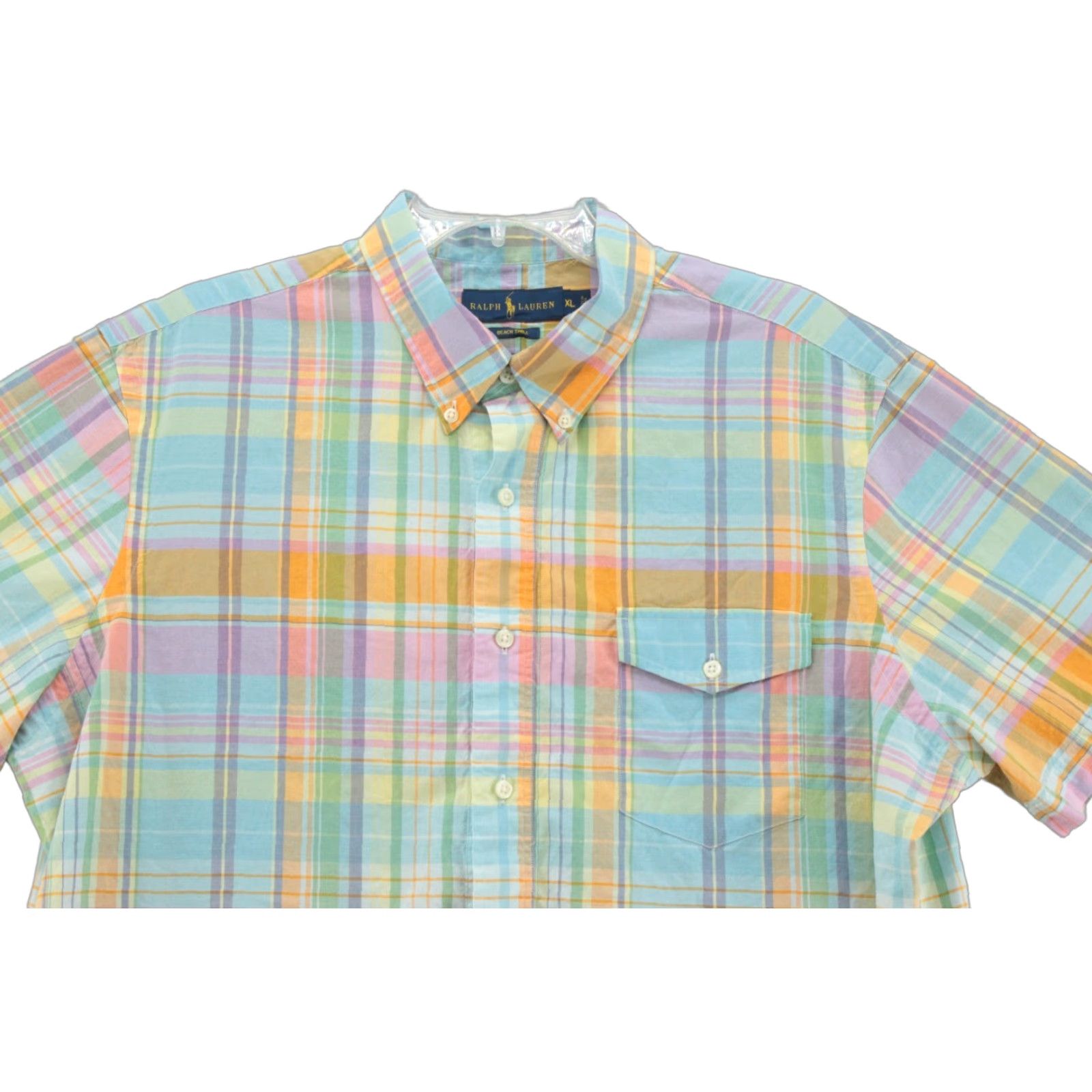 Polo Ralph Lauren Polo Ralph Lauren Beach Twill Shirt Mens XL Multicolor Plaid Button-Up Pullover Preppy Size US XL / EU 56 / 4 - 1 Thumbnail