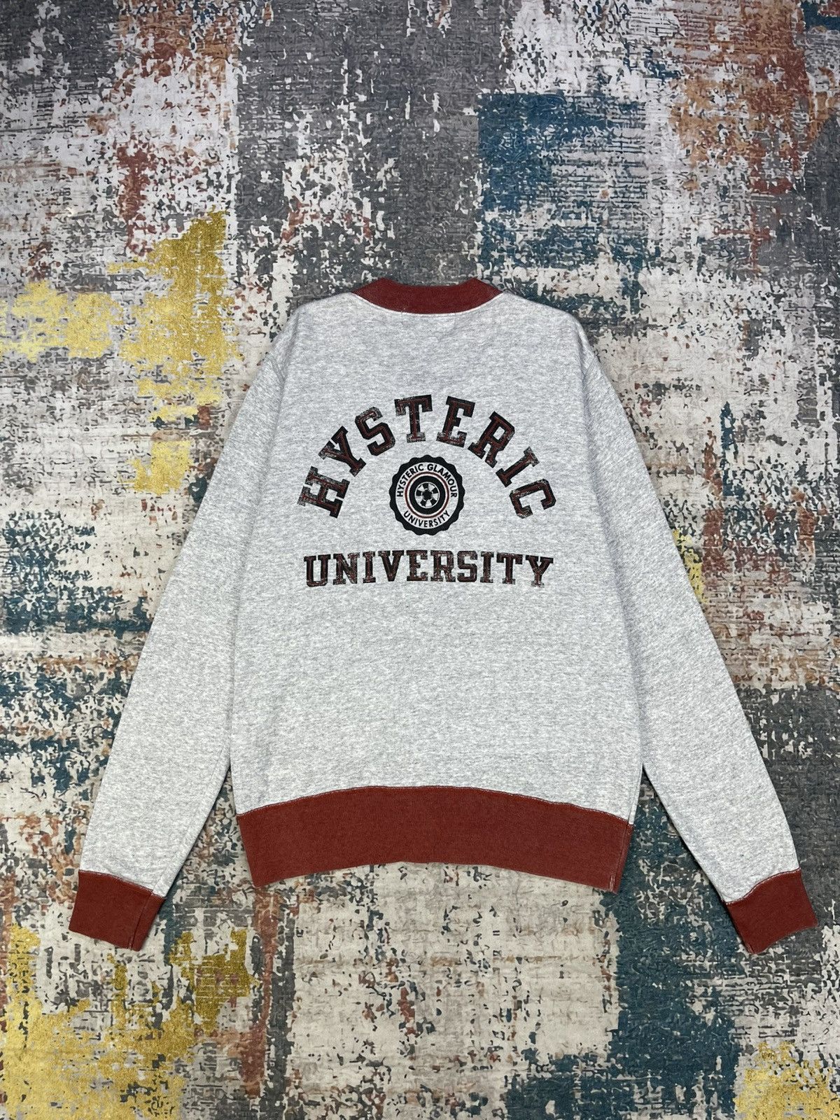 Hysteric Glamour Vtg 90s Hysteric Glamour University Zipper Sweatshirt Size US S / EU 44-46 / 1 - 1 Thumbnail